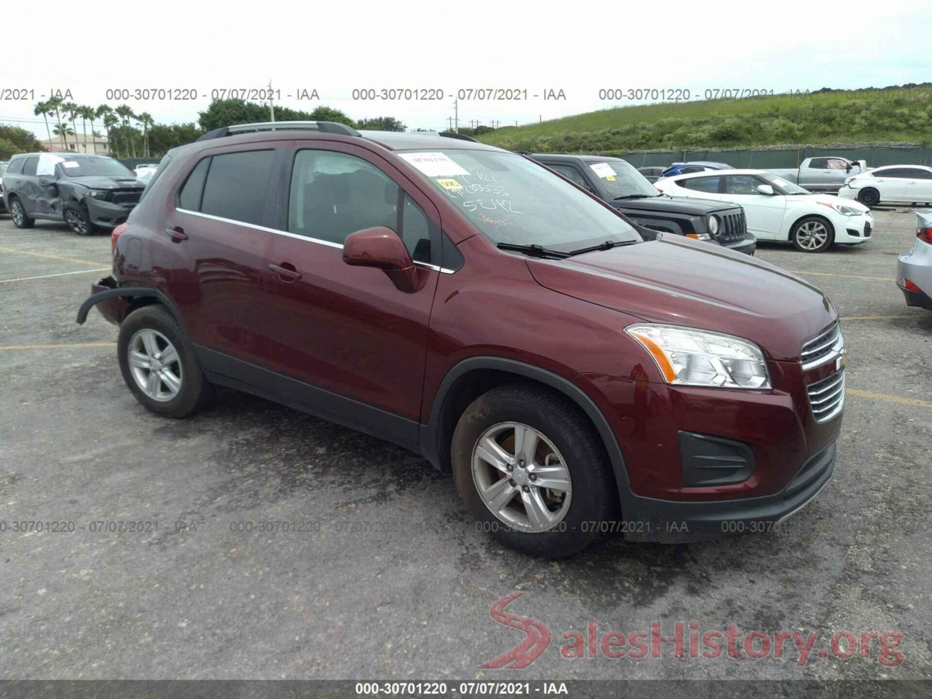 3GNCJLSB3GL265042 2016 CHEVROLET TRAX