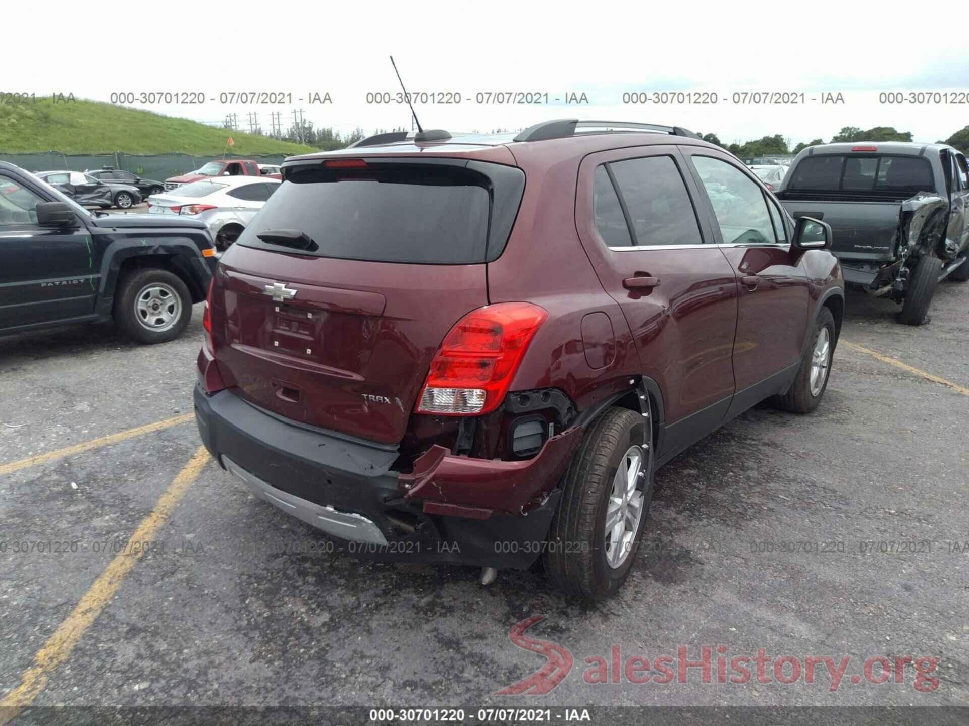 3GNCJLSB3GL265042 2016 CHEVROLET TRAX