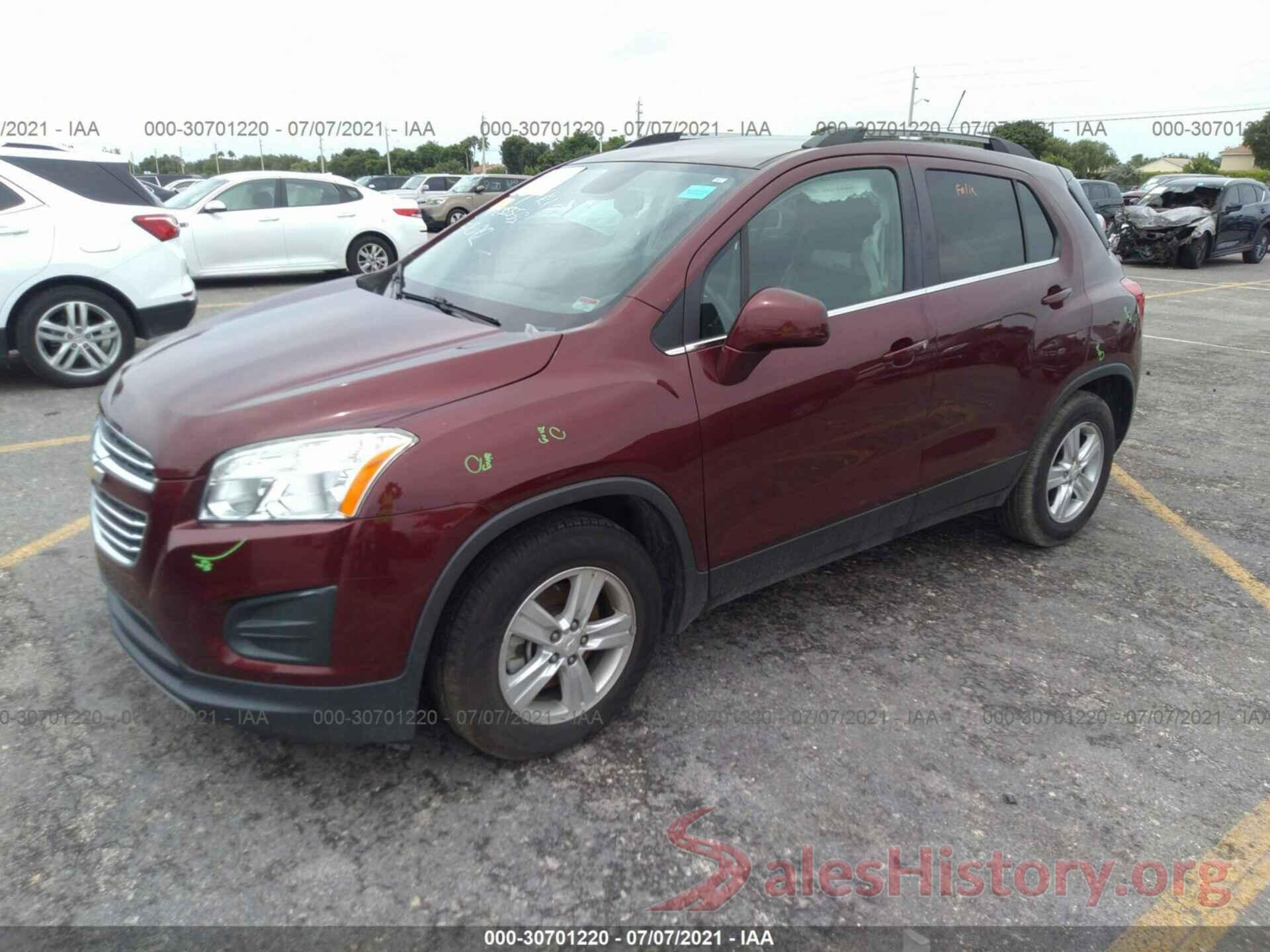 3GNCJLSB3GL265042 2016 CHEVROLET TRAX