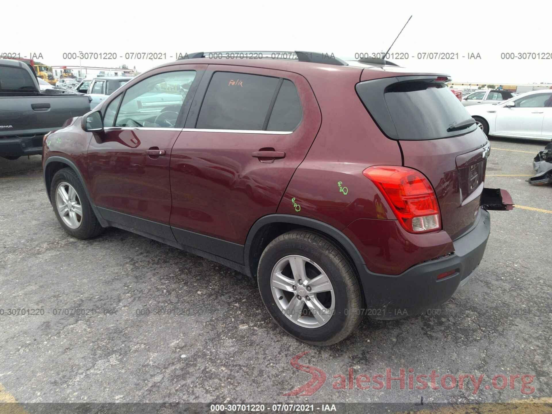 3GNCJLSB3GL265042 2016 CHEVROLET TRAX