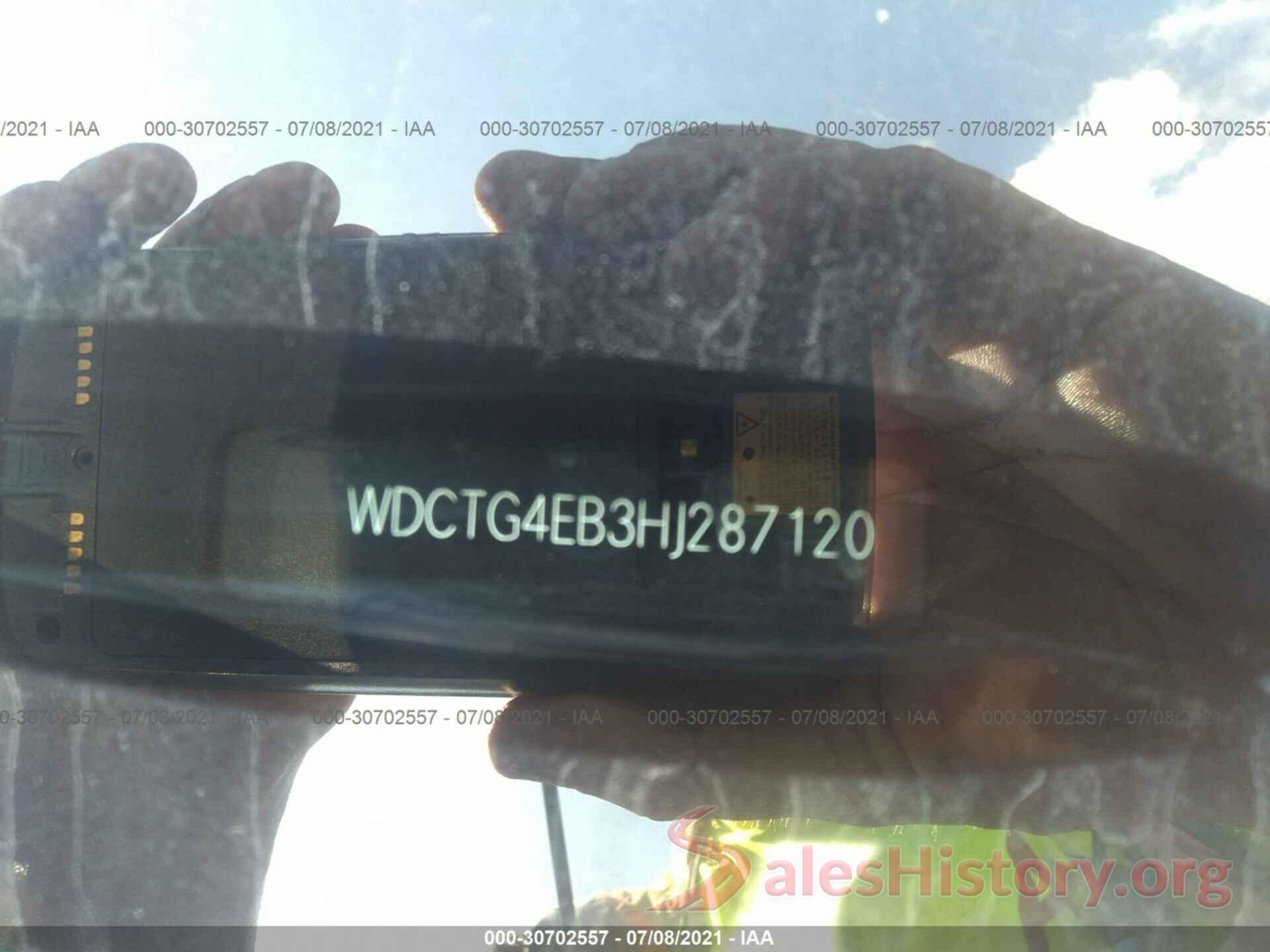 WDCTG4EB3HJ287120 2017 MERCEDES-BENZ GLA