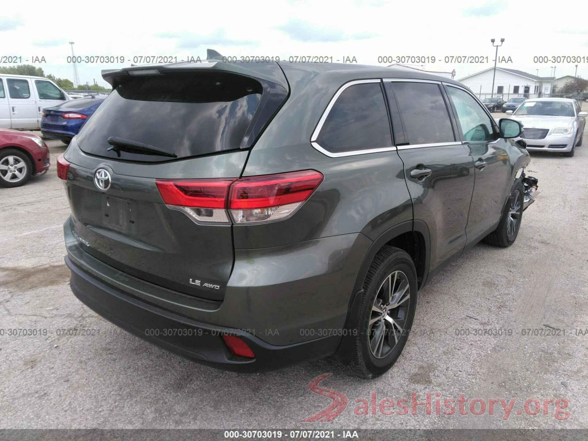 5TDBZRFH9KS917681 2019 TOYOTA HIGHLANDER