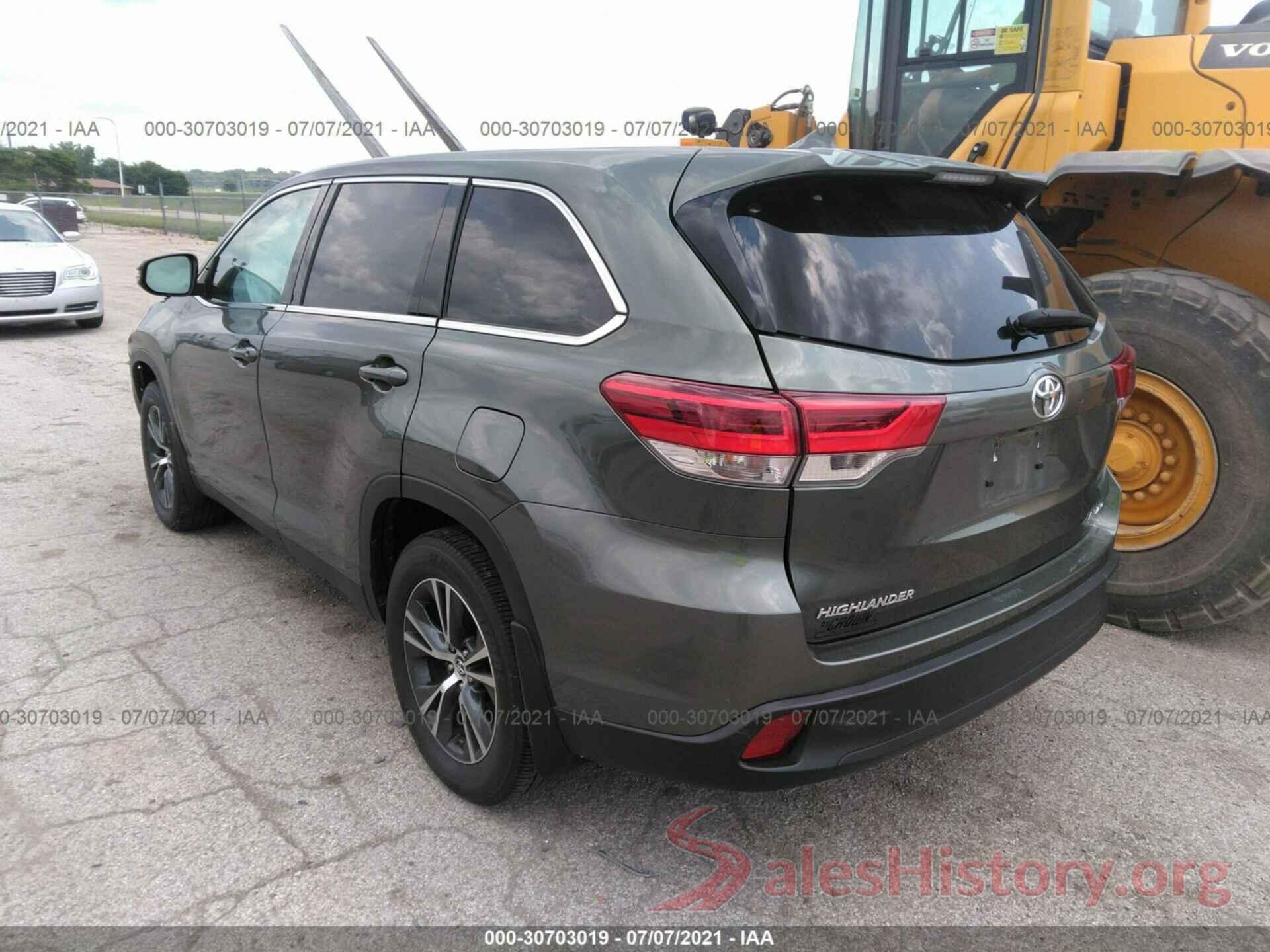 5TDBZRFH9KS917681 2019 TOYOTA HIGHLANDER