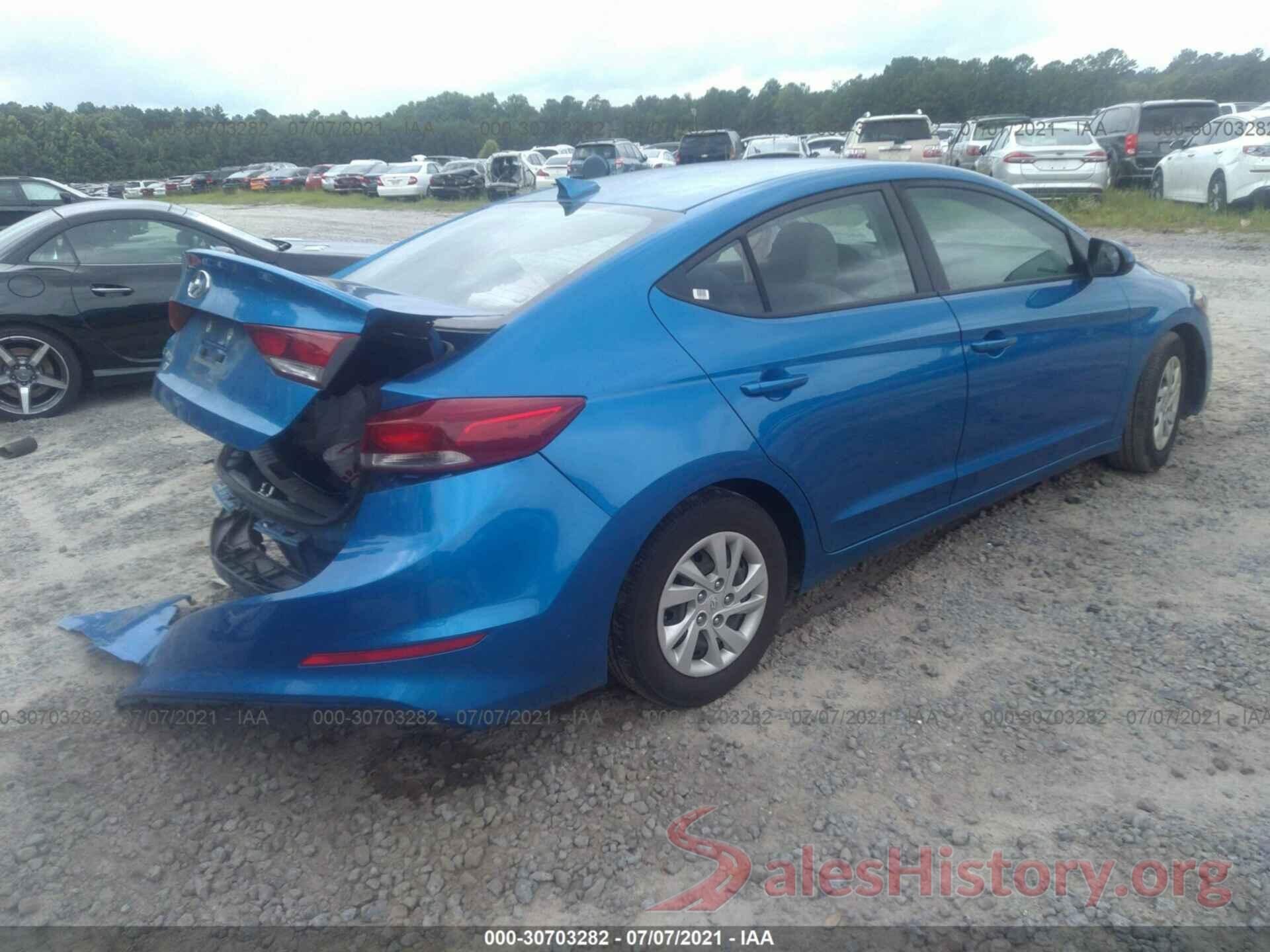 5NPD74LF6HH210301 2017 HYUNDAI ELANTRA