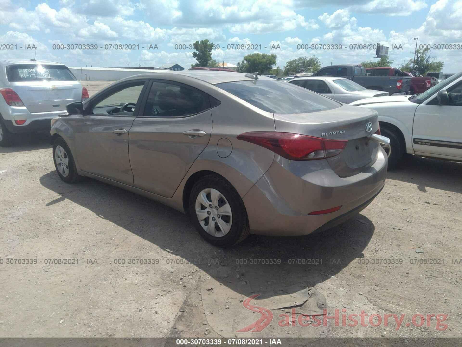 5NPDH4AEXGH745427 2016 HYUNDAI ELANTRA