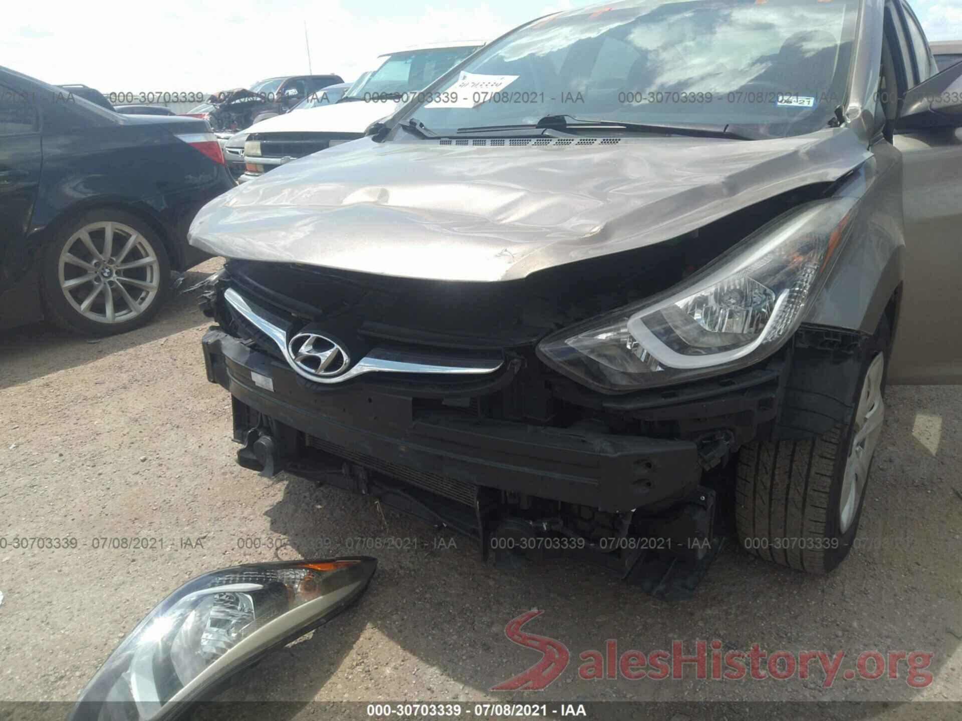 5NPDH4AEXGH745427 2016 HYUNDAI ELANTRA