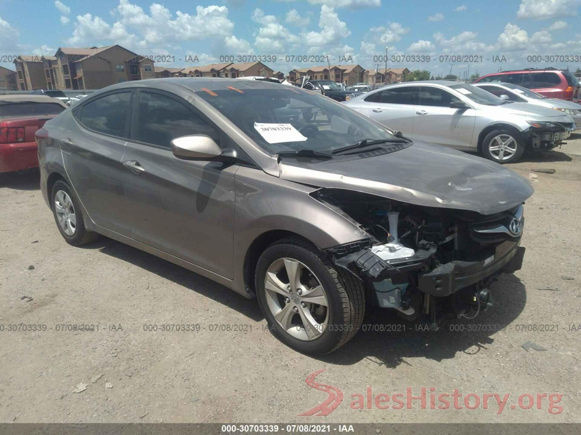 5NPDH4AEXGH745427 2016 HYUNDAI ELANTRA