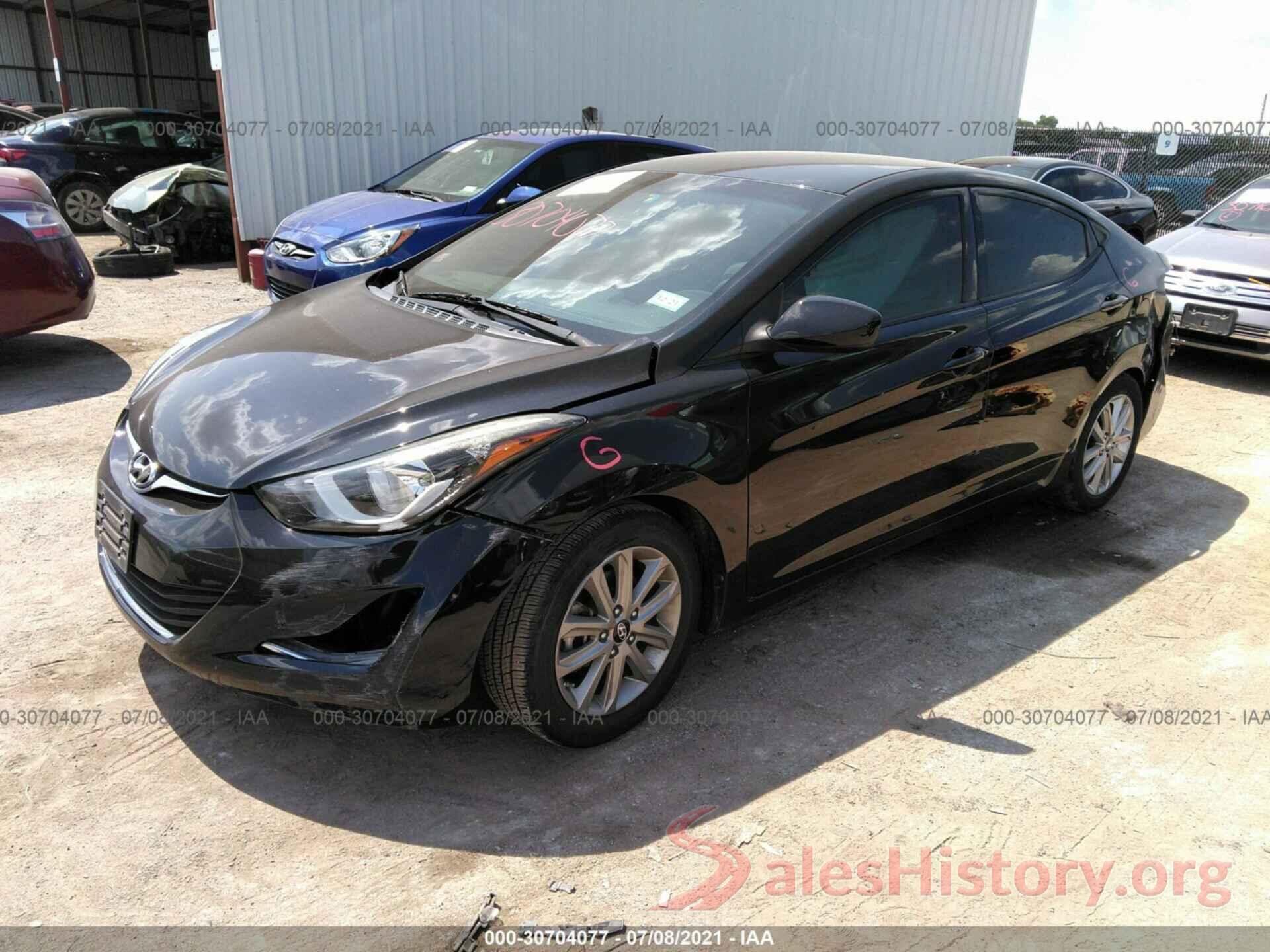 5NPDH4AE9GH659509 2016 HYUNDAI ELANTRA