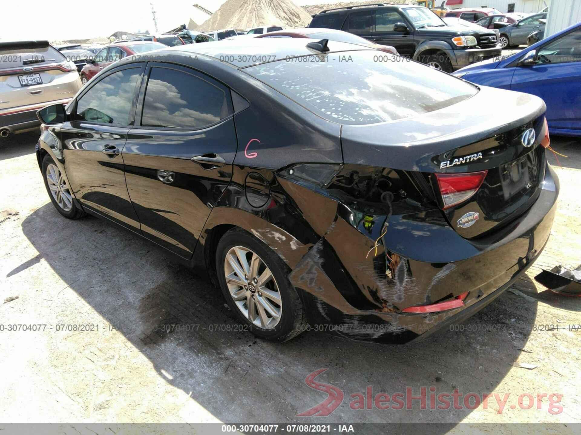 5NPDH4AE9GH659509 2016 HYUNDAI ELANTRA