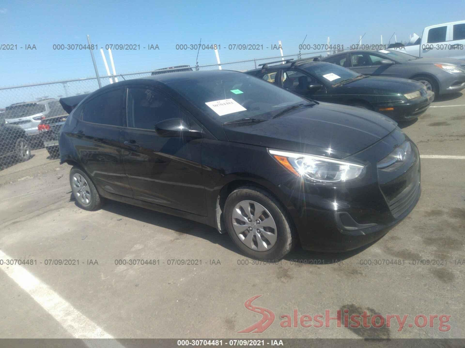 KMHCT4AEXGU052532 2016 HYUNDAI ACCENT