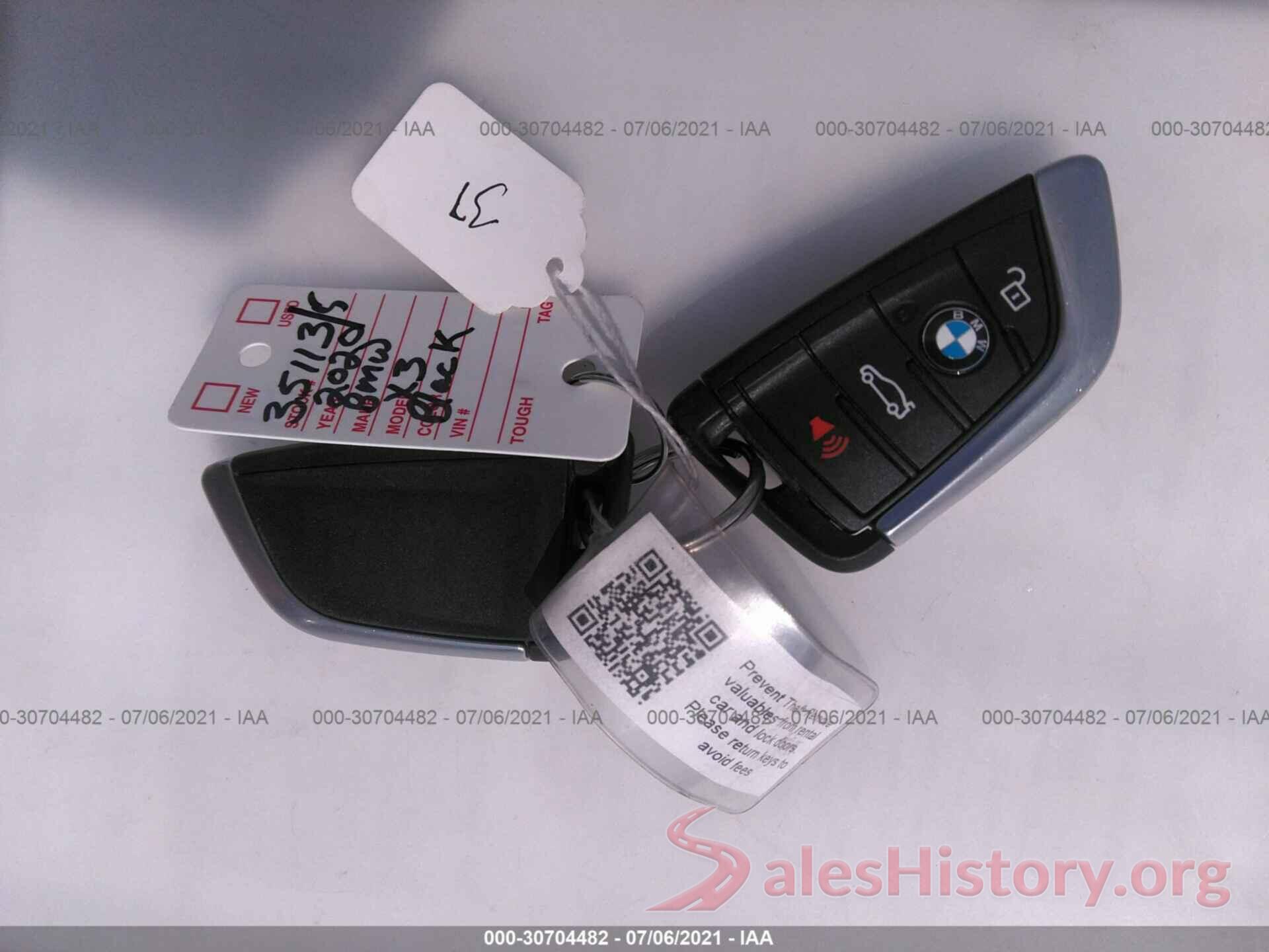 5UXTY3C04LLU71492 2020 BMW X3