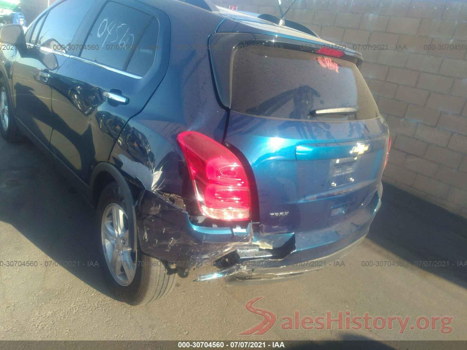 3GNCJLSB7KL344416 2019 CHEVROLET TRAX