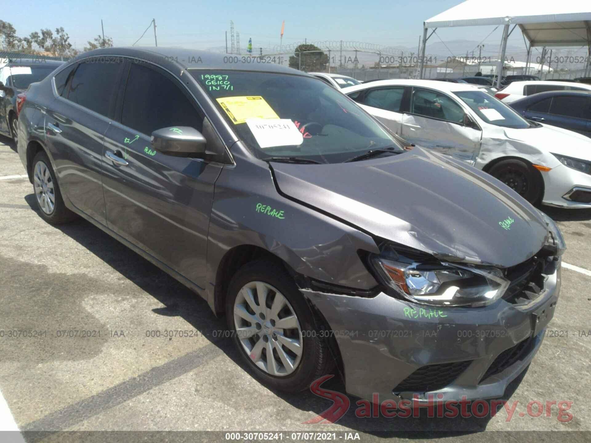 3N1AB7AP8HL661800 2017 NISSAN SENTRA