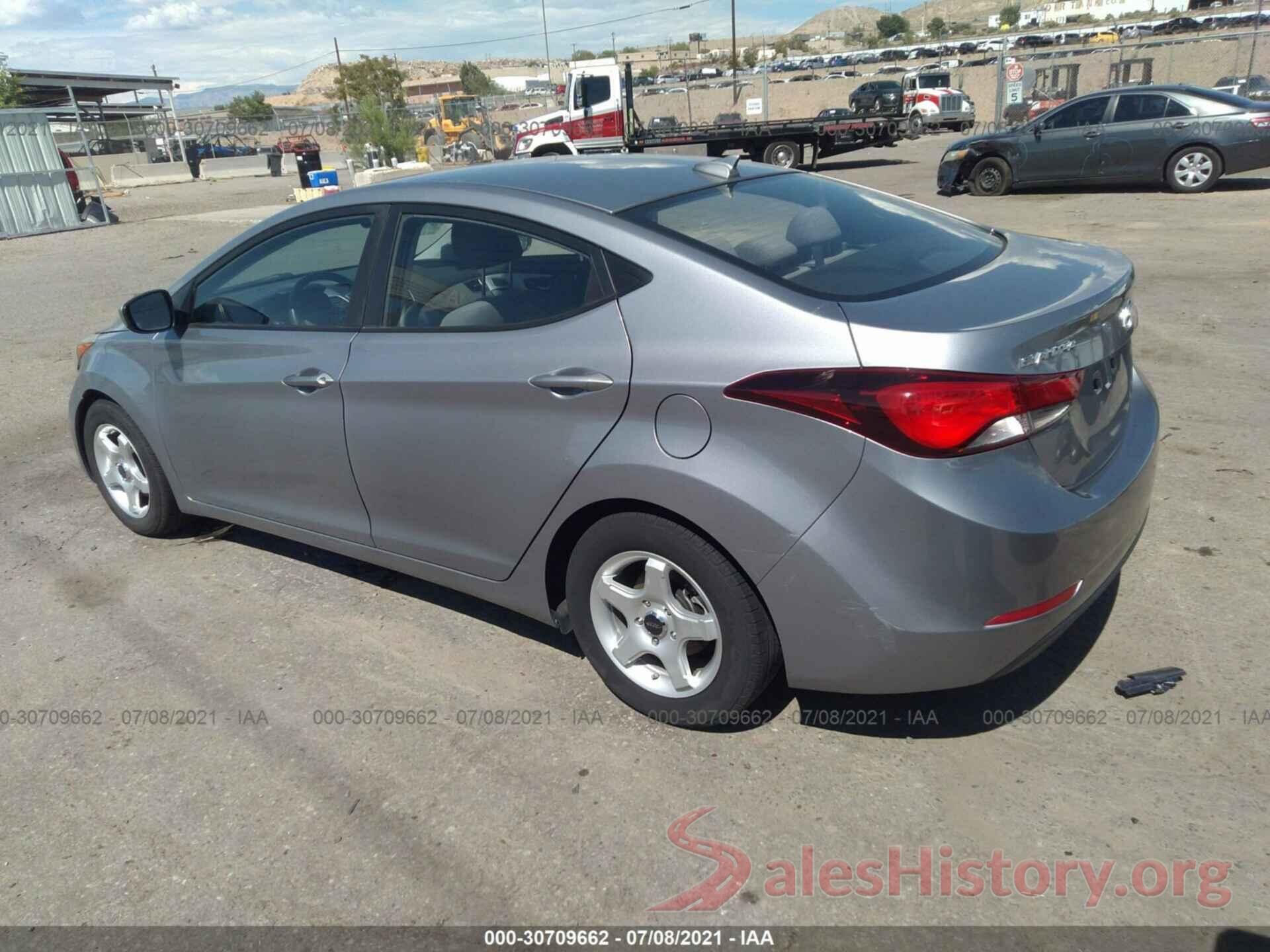 5NPDH4AE4GH696600 2016 HYUNDAI ELANTRA