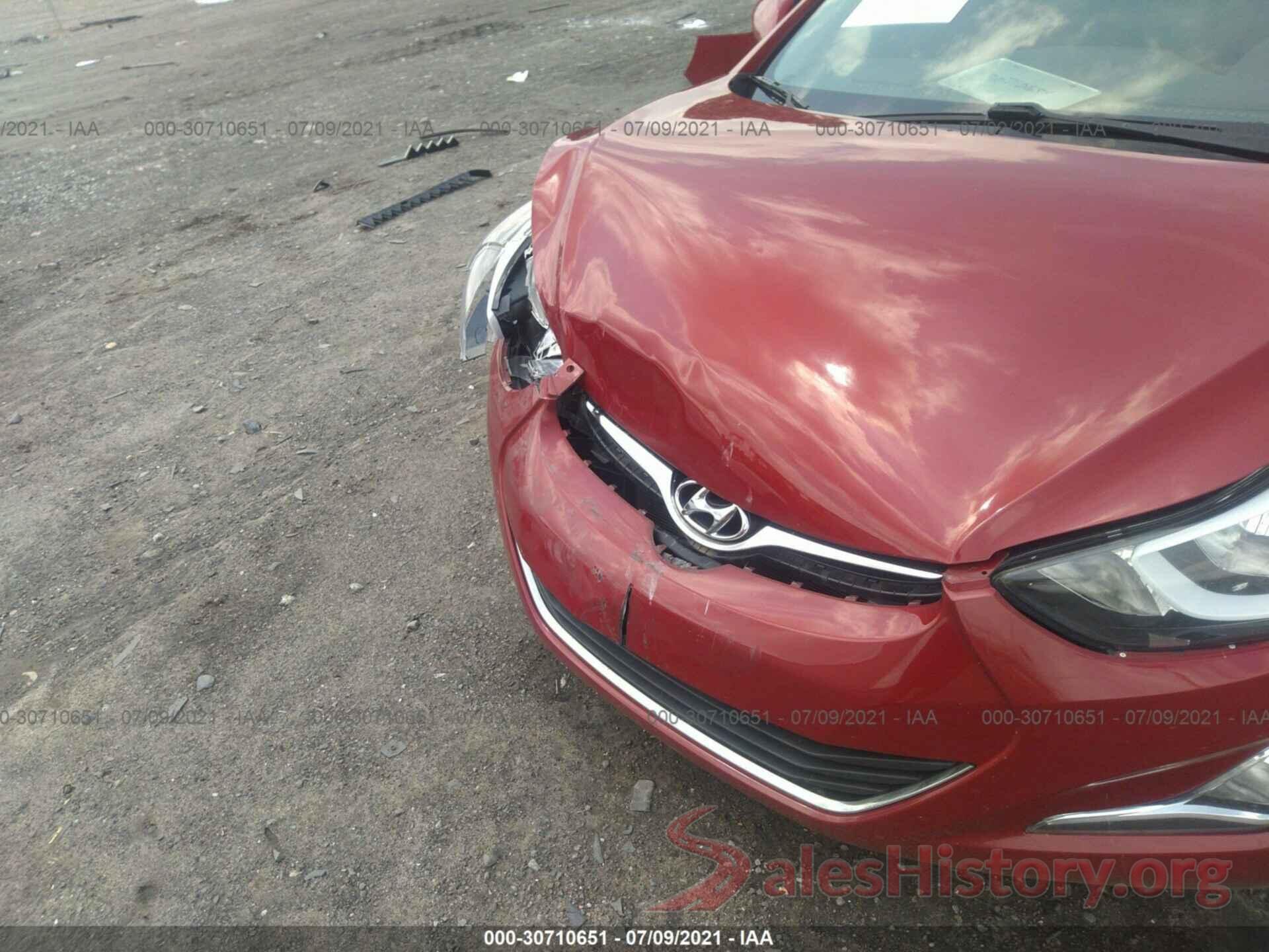 KMHDH4AE4GU621414 2016 HYUNDAI ELANTRA