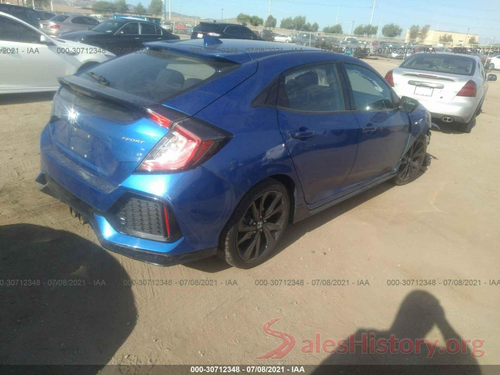 SHHFK7H45HU208973 2017 HONDA CIVIC HATCHBACK