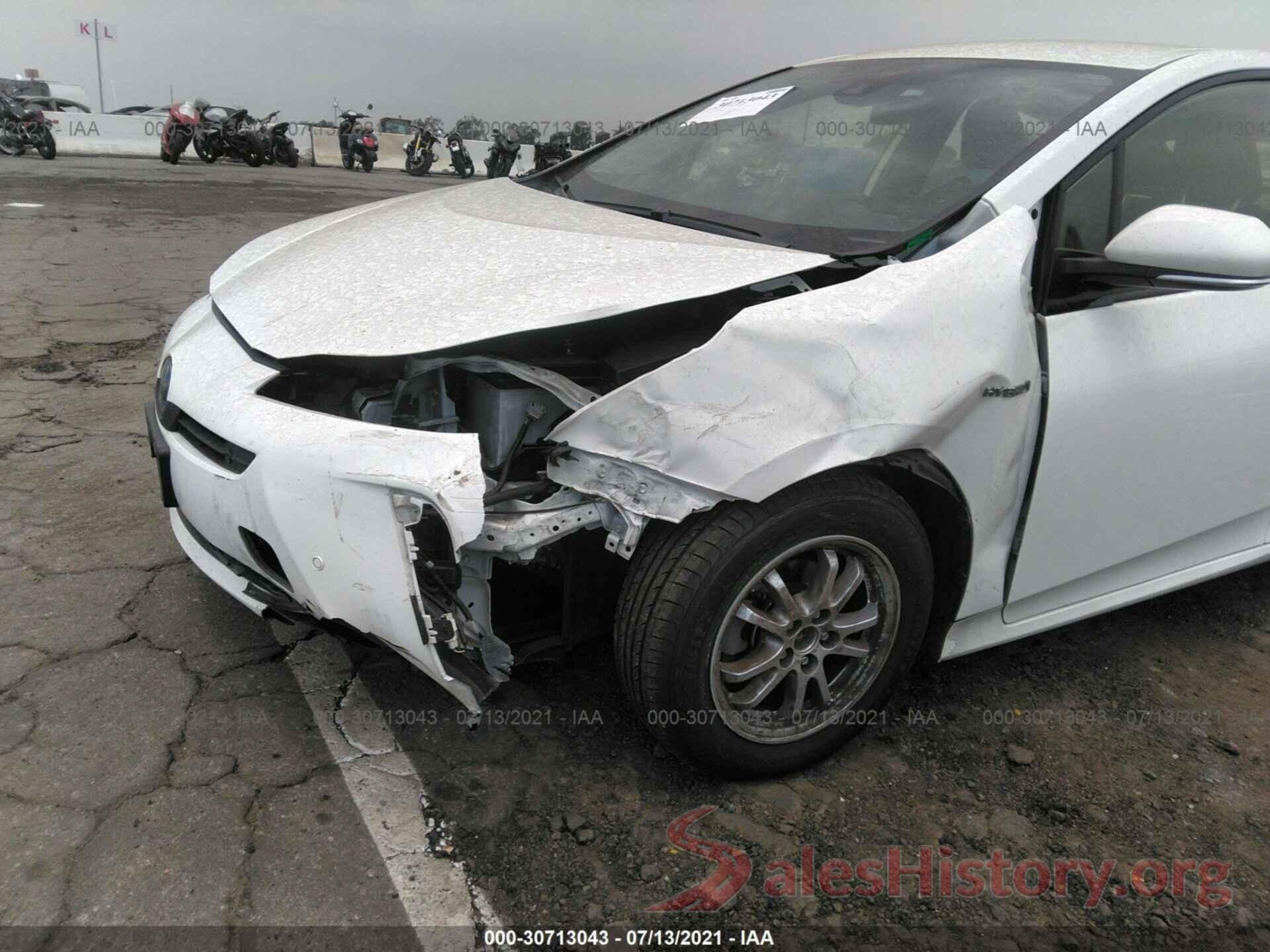 JTDKARFU4L3124537 2020 TOYOTA PRIUS