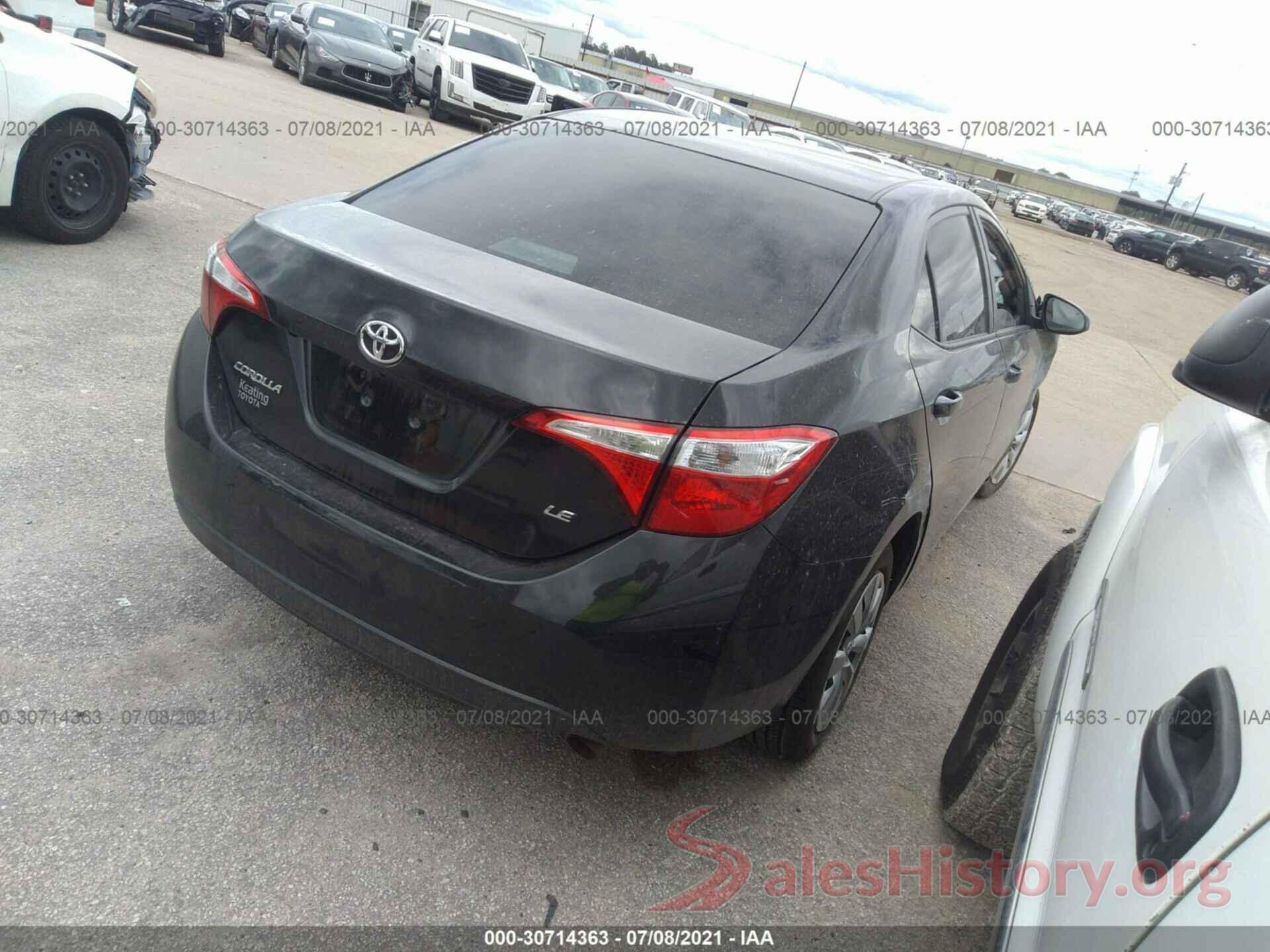 5YFBURHE1GP483287 2016 TOYOTA COROLLA