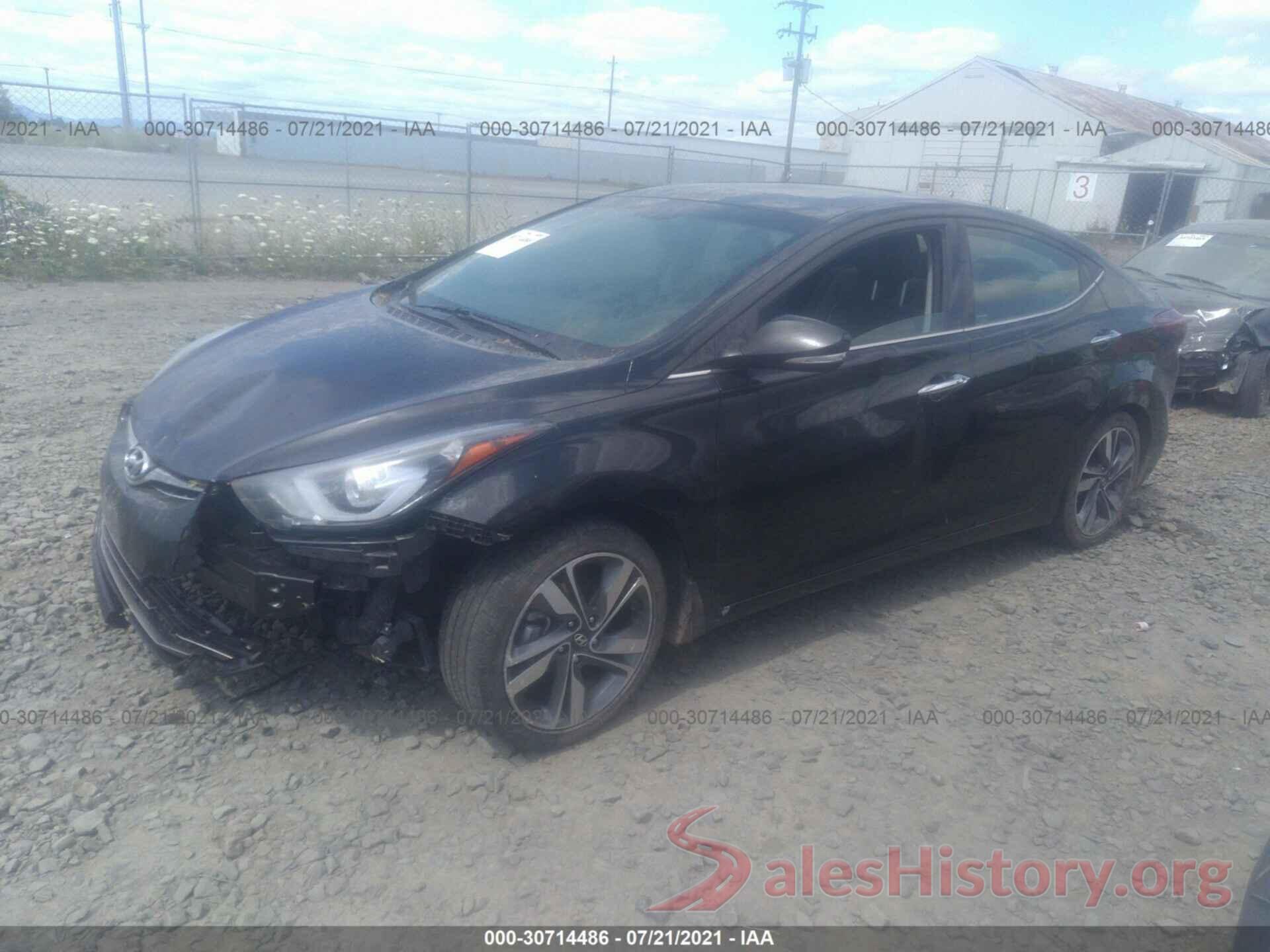 KMHDH4AEXGU607632 2016 HYUNDAI ELANTRA