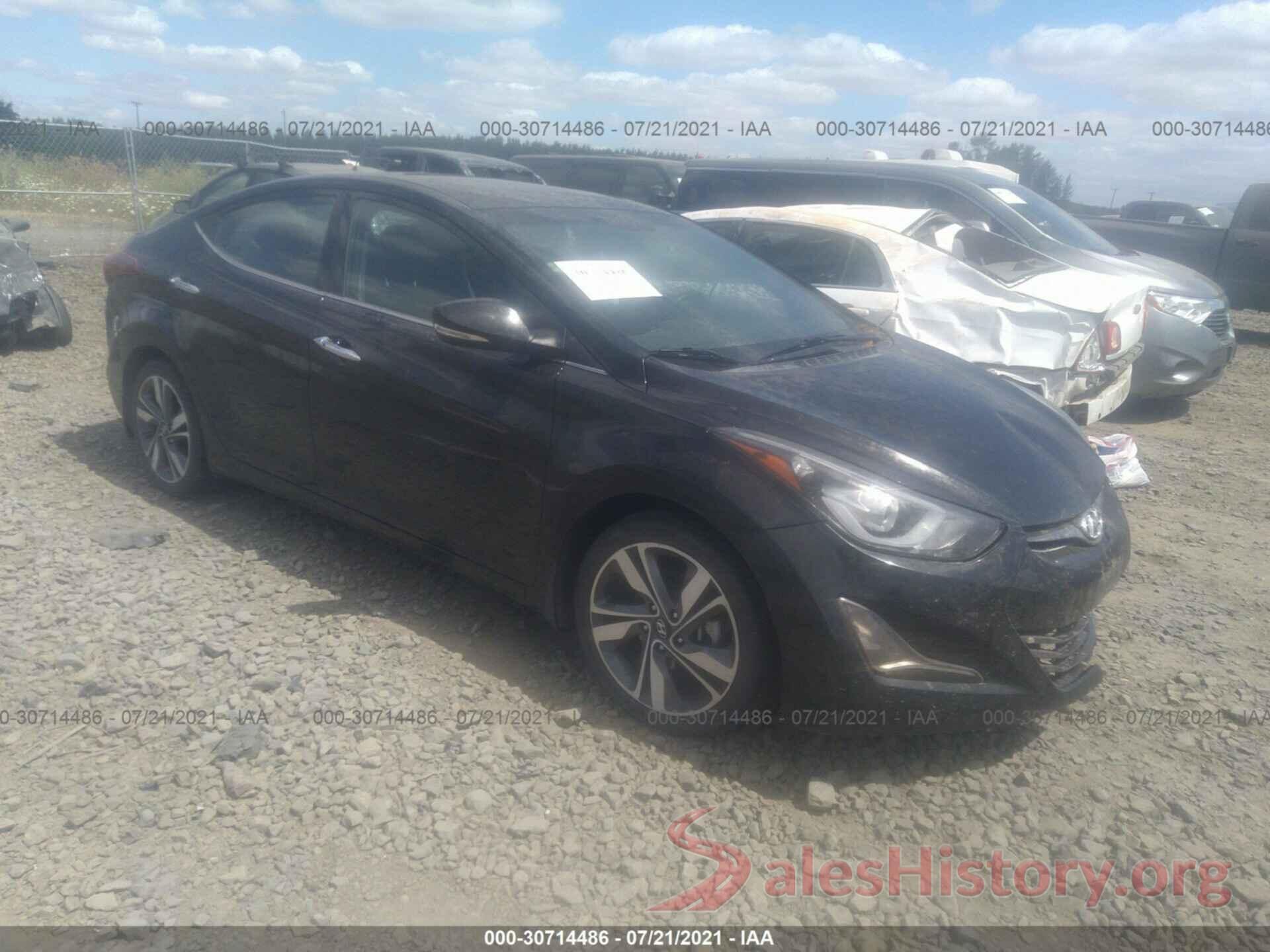 KMHDH4AEXGU607632 2016 HYUNDAI ELANTRA