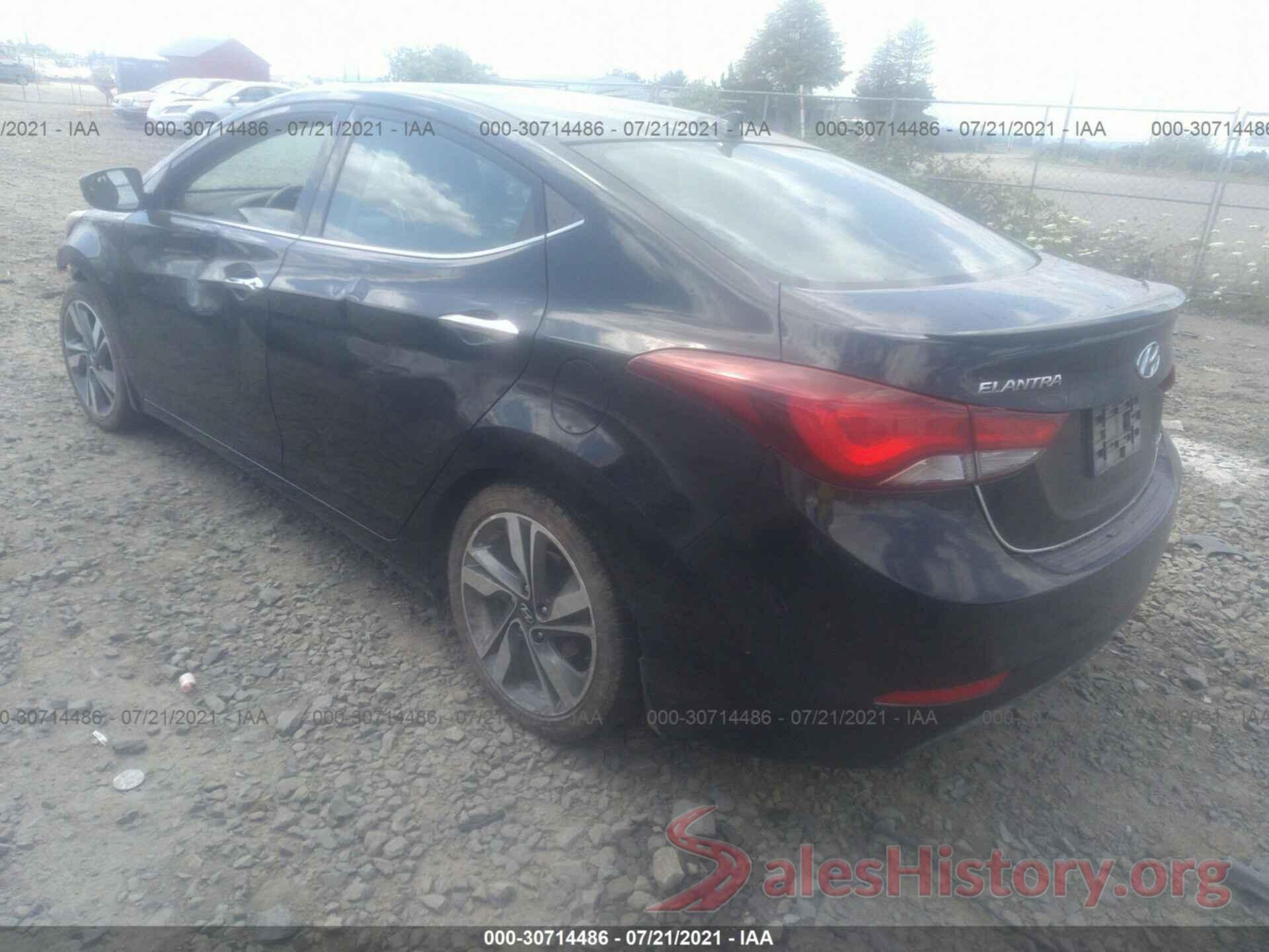 KMHDH4AEXGU607632 2016 HYUNDAI ELANTRA