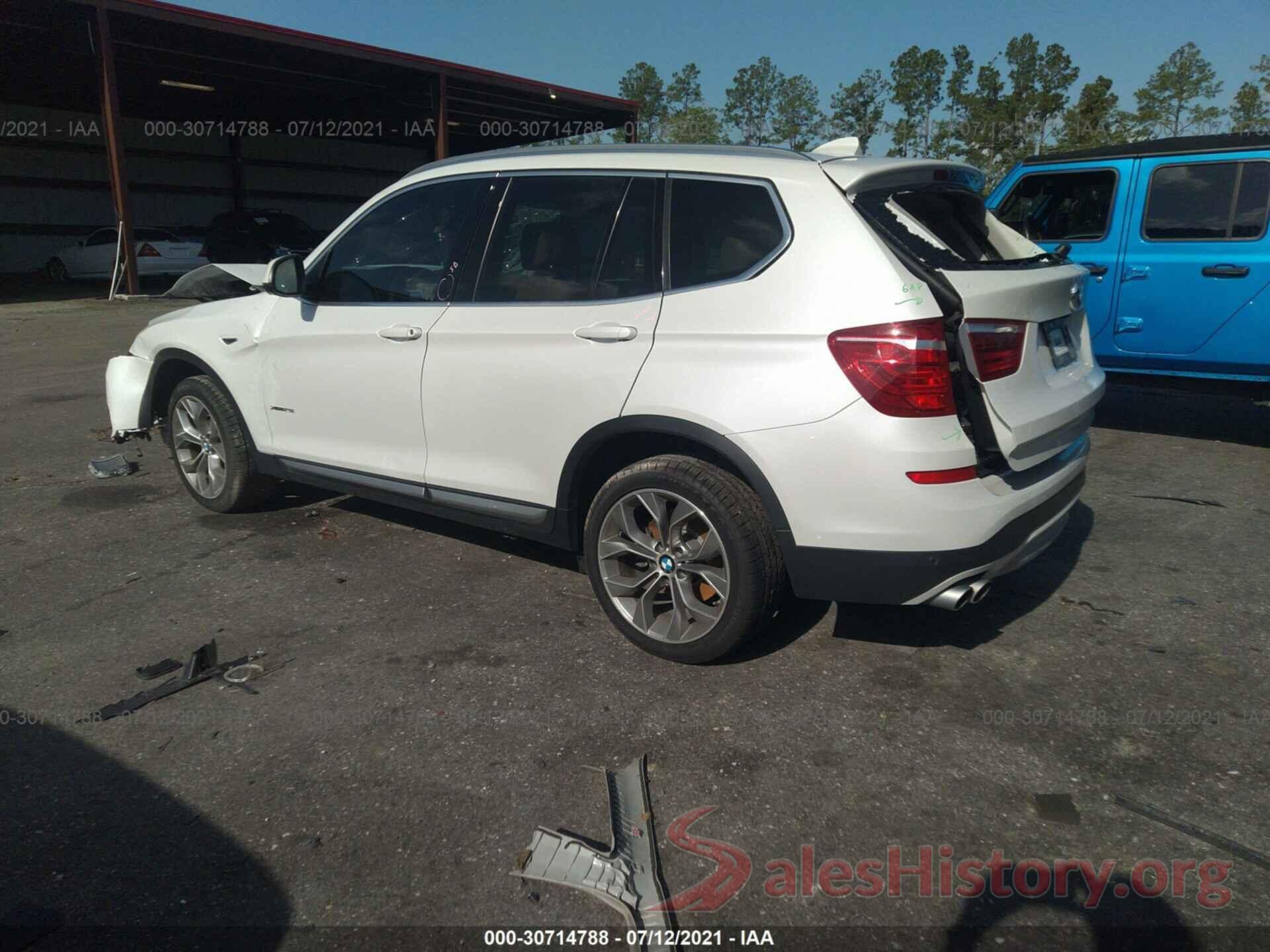 5UXWX9C52H0T02742 2017 BMW X3