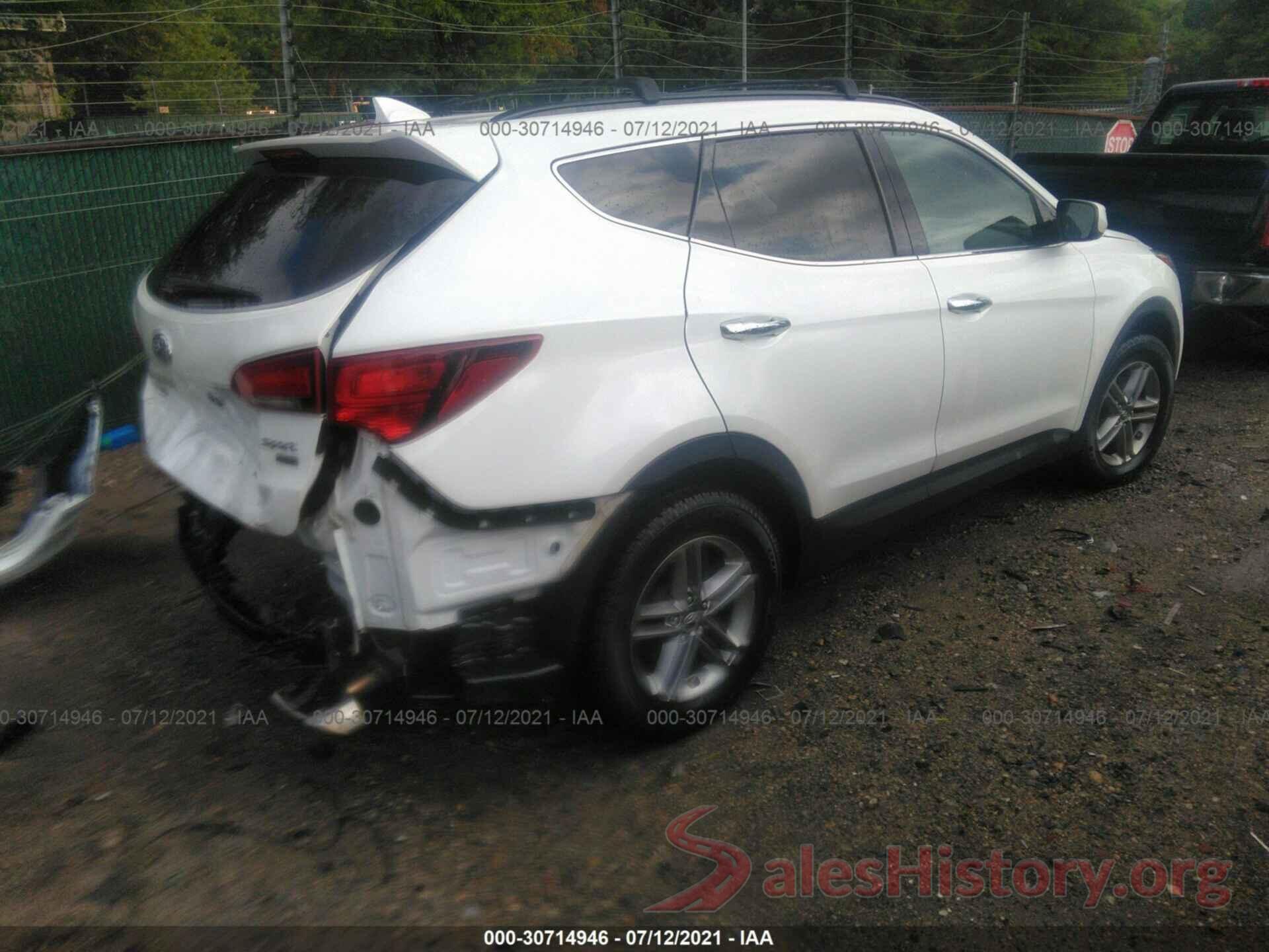 5XYZUDLB2HG430960 2017 HYUNDAI SANTA FE SPORT