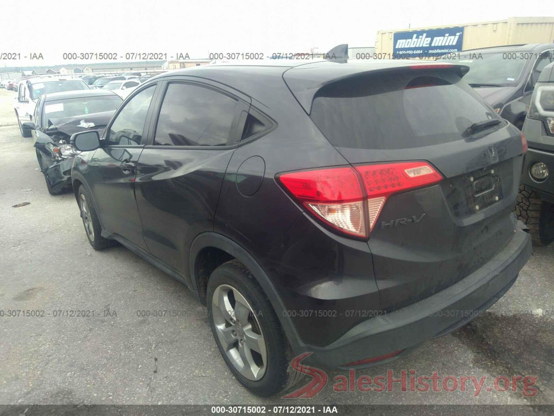 3CZRU5H54GM711498 2016 HONDA HR-V