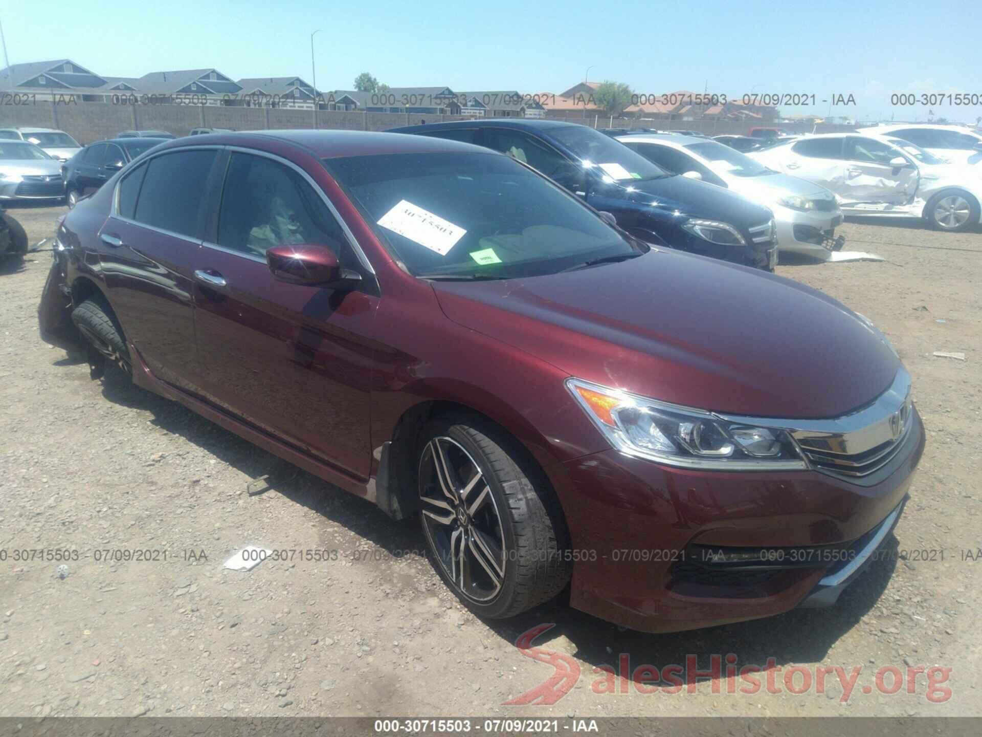 1HGCR2F52GA155818 2016 HONDA ACCORD SEDAN