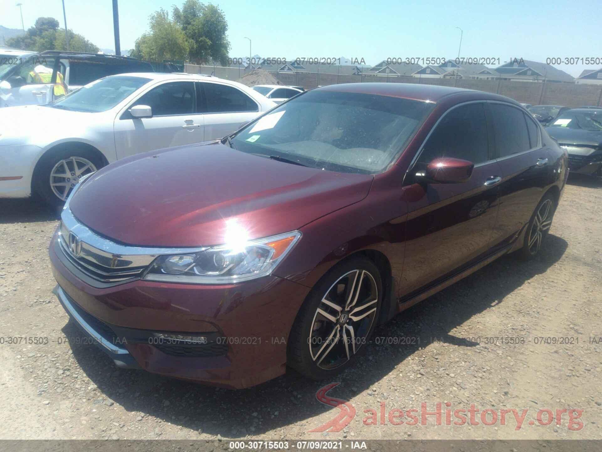 1HGCR2F52GA155818 2016 HONDA ACCORD SEDAN