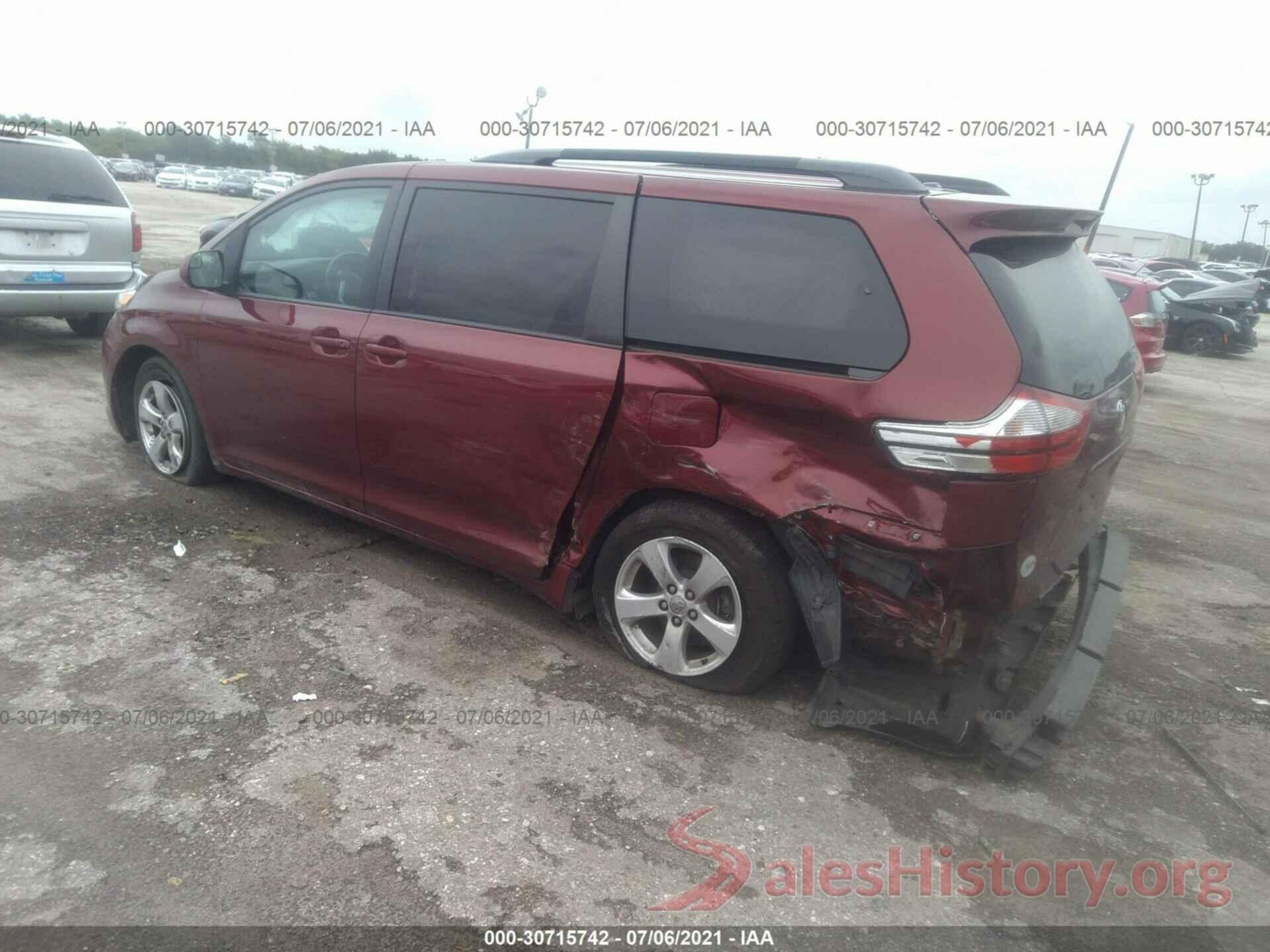 5TDKZ3DC7HS803546 2017 TOYOTA SIENNA