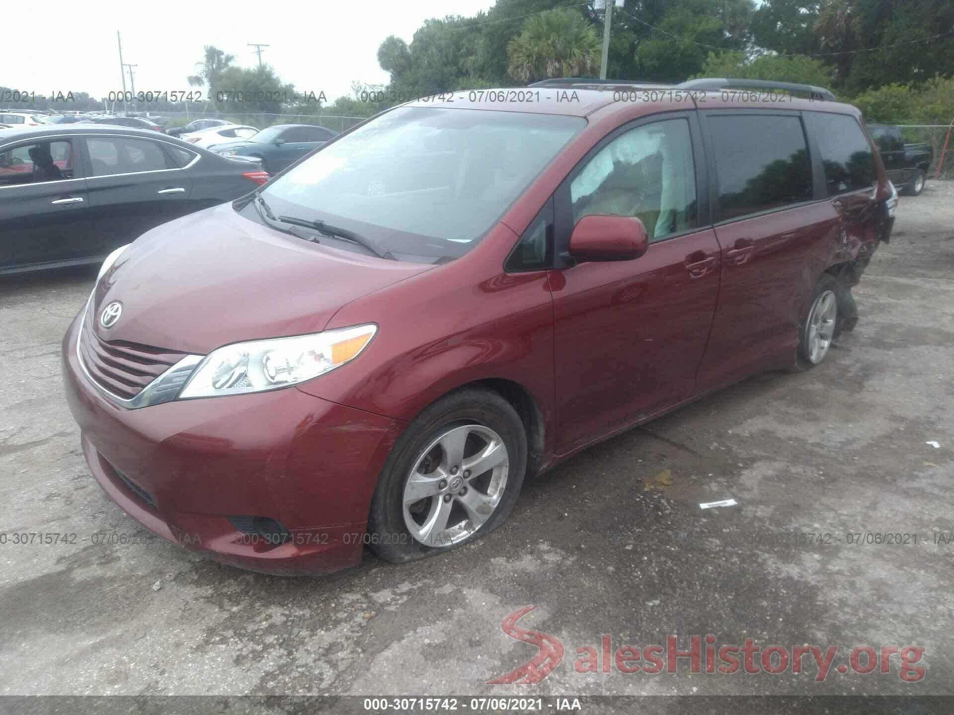 5TDKZ3DC7HS803546 2017 TOYOTA SIENNA