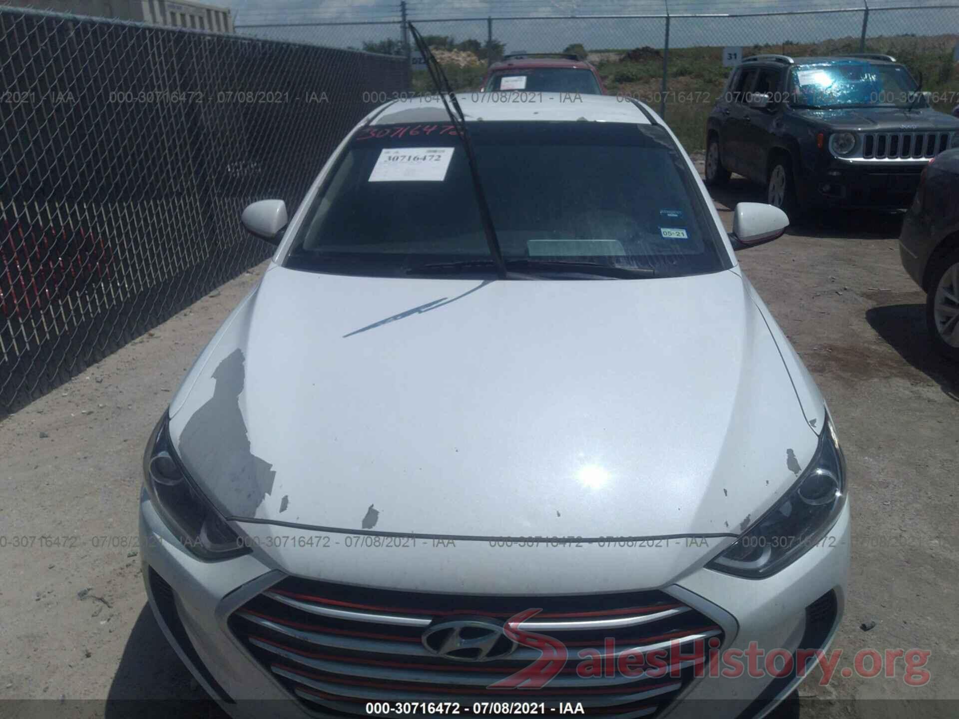 5NPD84LFXHH170706 2017 HYUNDAI ELANTRA