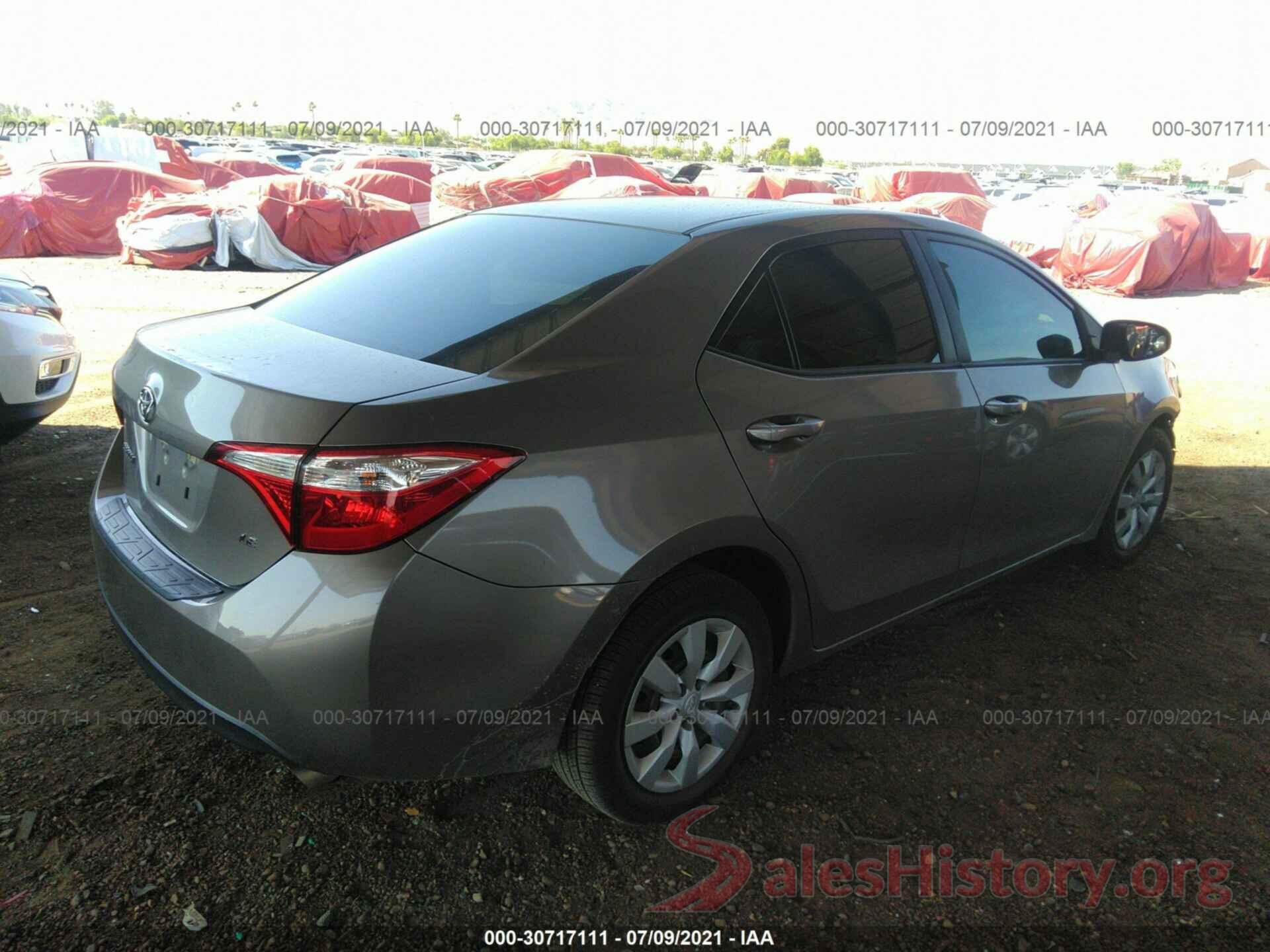 5YFBURHE4GP378405 2016 TOYOTA COROLLA