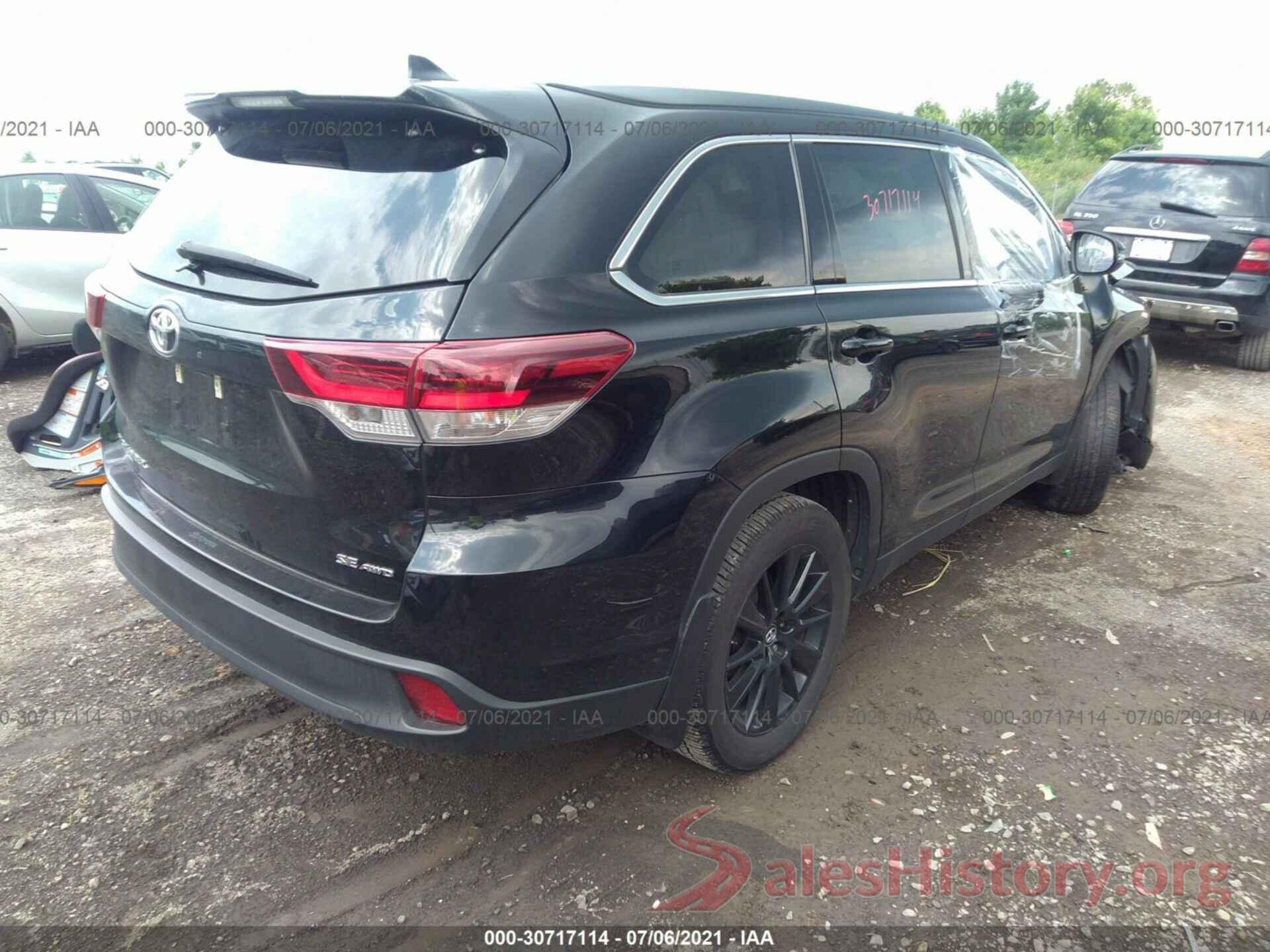 5TDJZRFHXKS592552 2019 TOYOTA HIGHLANDER