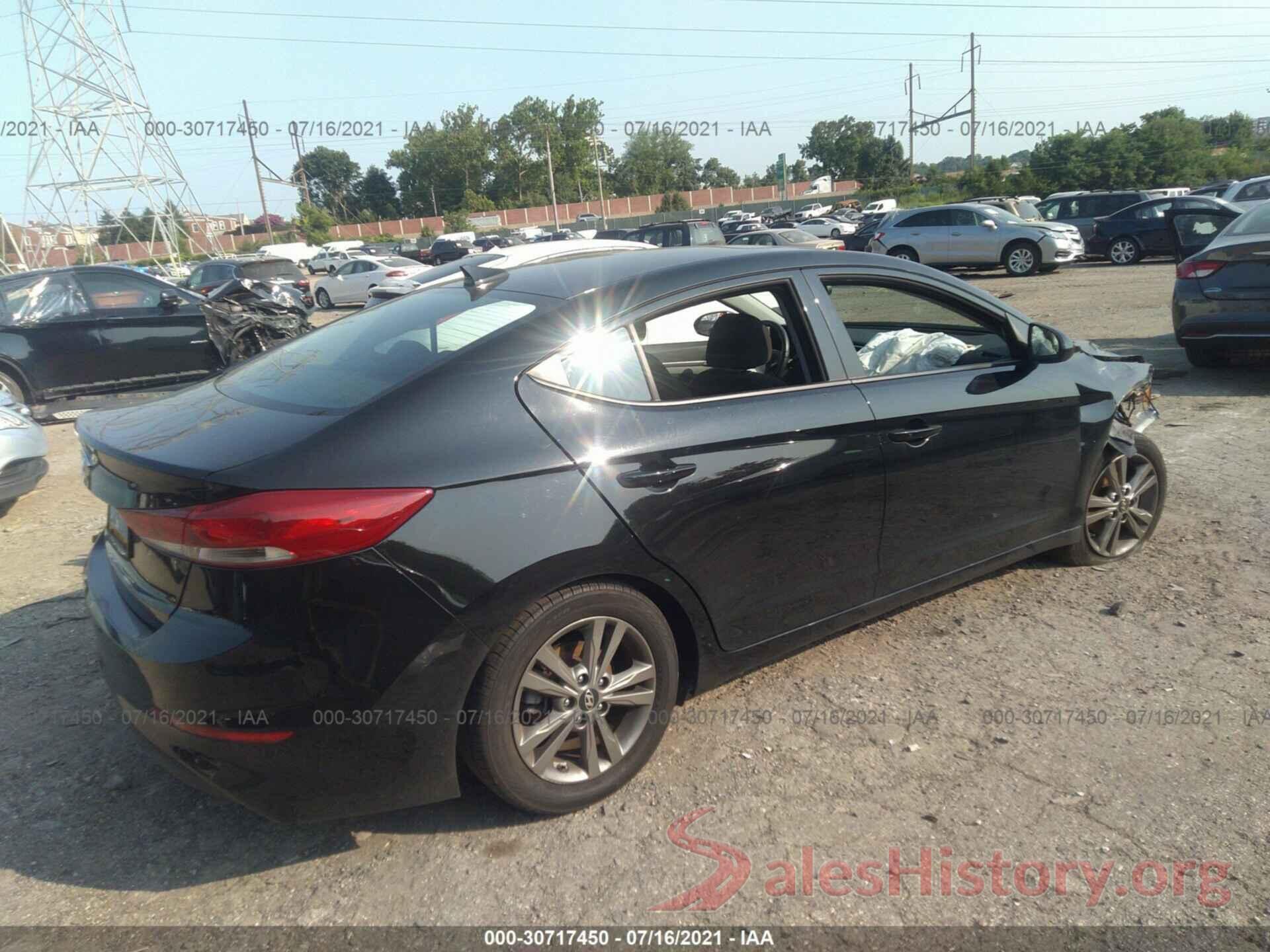 5NPD84LF4JH350883 2018 HYUNDAI ELANTRA