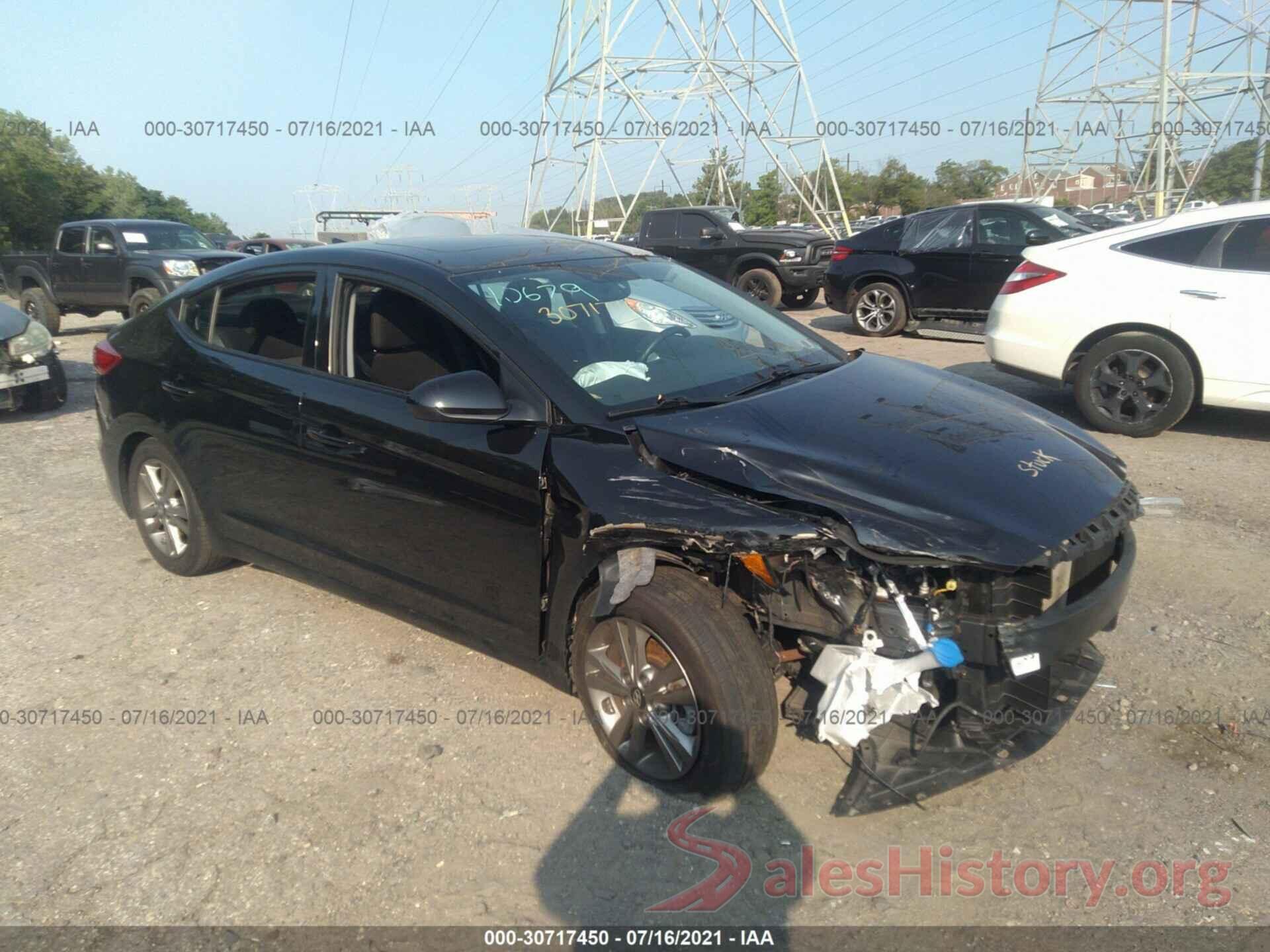 5NPD84LF4JH350883 2018 HYUNDAI ELANTRA