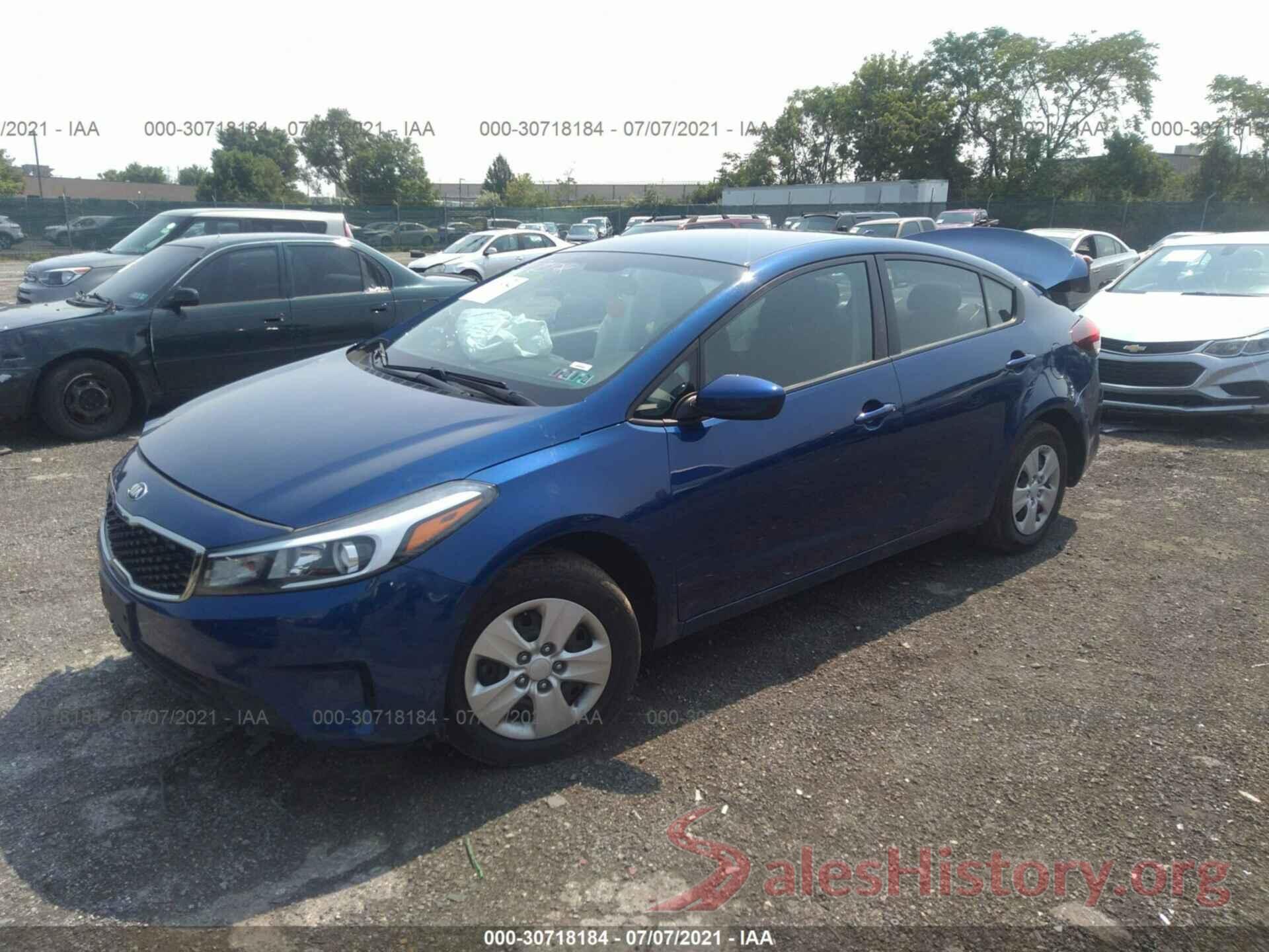 3KPFK4A70JE184288 2018 KIA FORTE