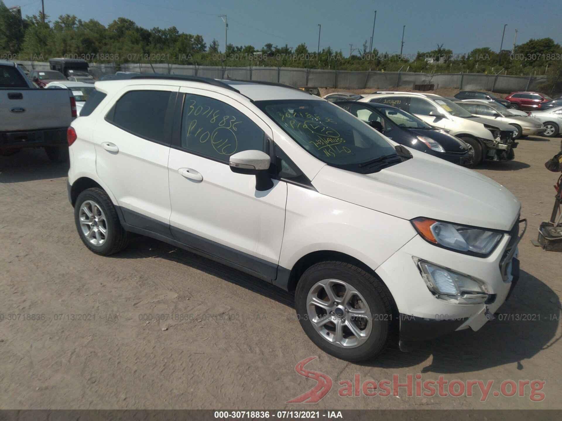 MAJ6P1UL1JC172172 2018 FORD ECOSPORT