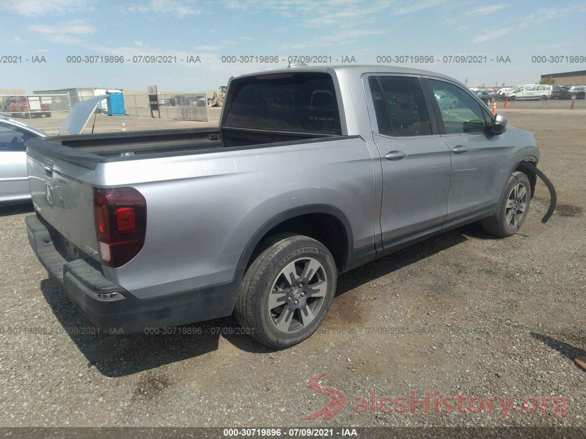 5FPYK3F51HB006833 2017 HONDA RIDGELINE