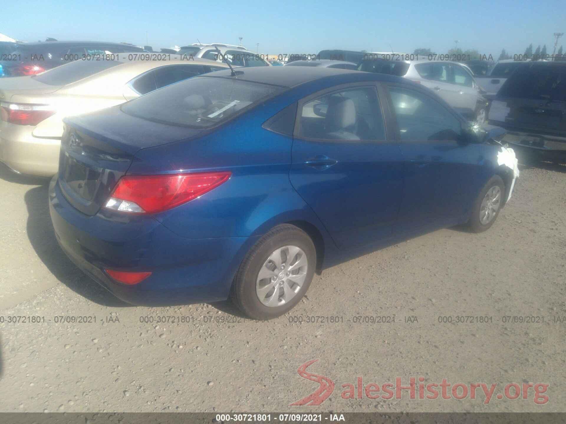 KMHCT4AE9GU091662 2016 HYUNDAI ACCENT