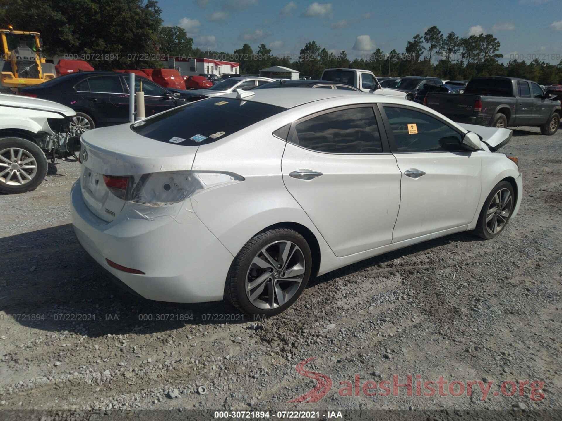 5NPDH4AE6GH681161 2016 HYUNDAI ELANTRA