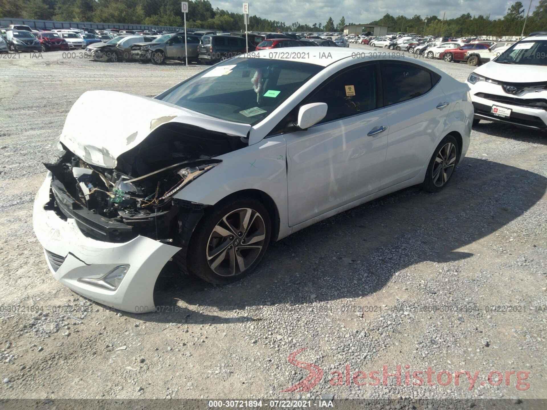 5NPDH4AE6GH681161 2016 HYUNDAI ELANTRA