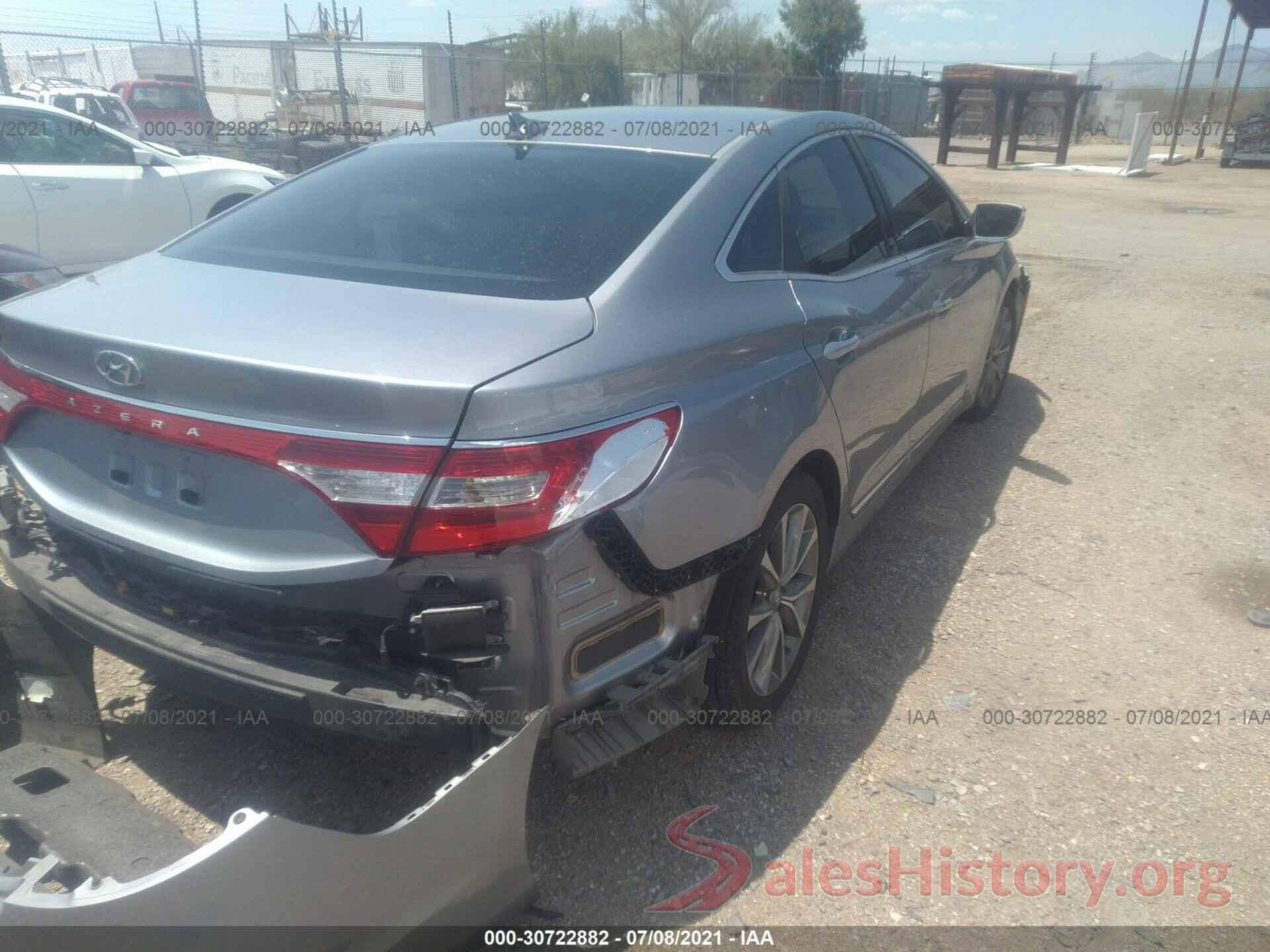 KMHFG4JG7GA505607 2016 HYUNDAI AZERA