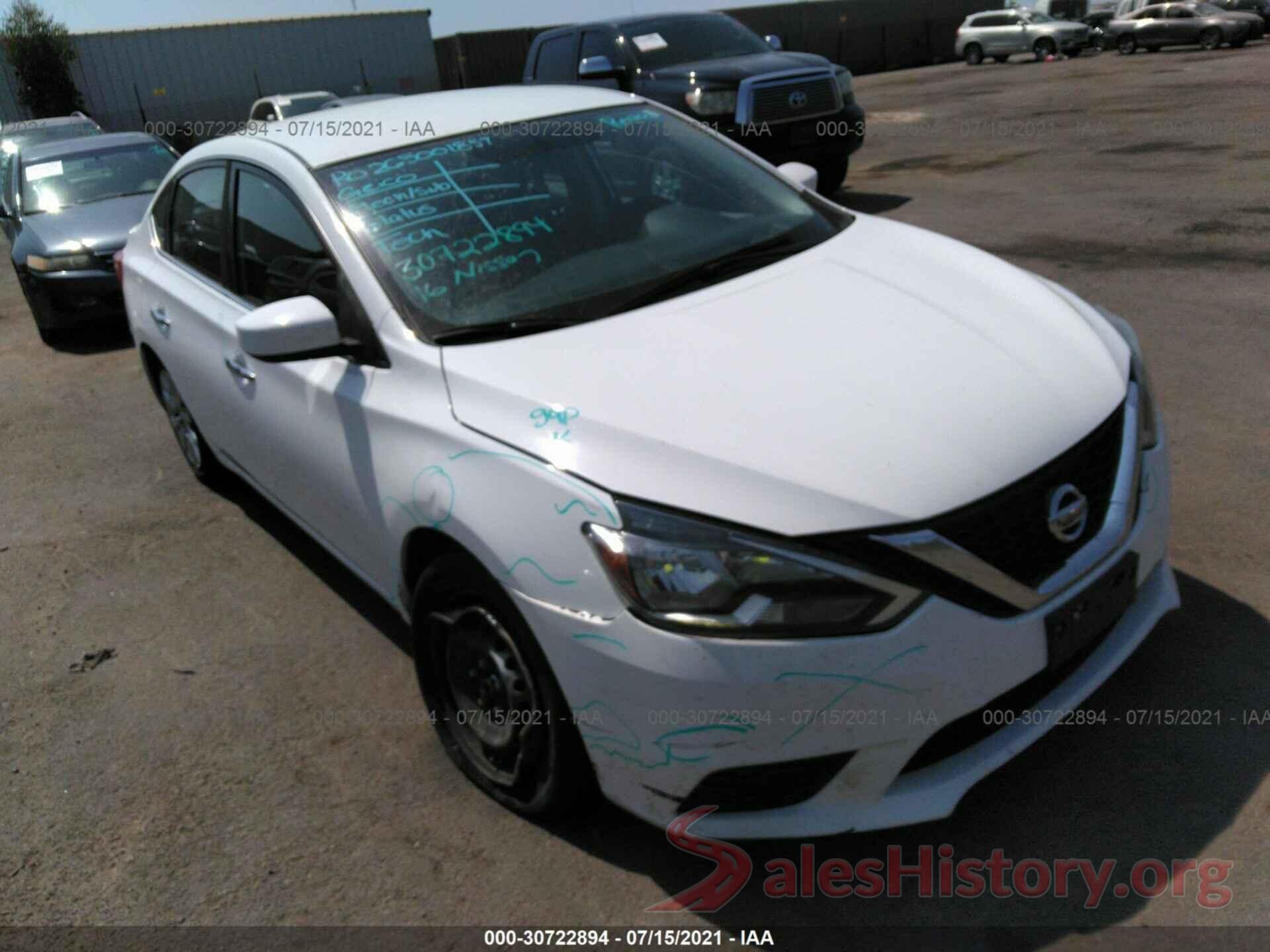 3N1AB7AP6GY268301 2016 NISSAN SENTRA