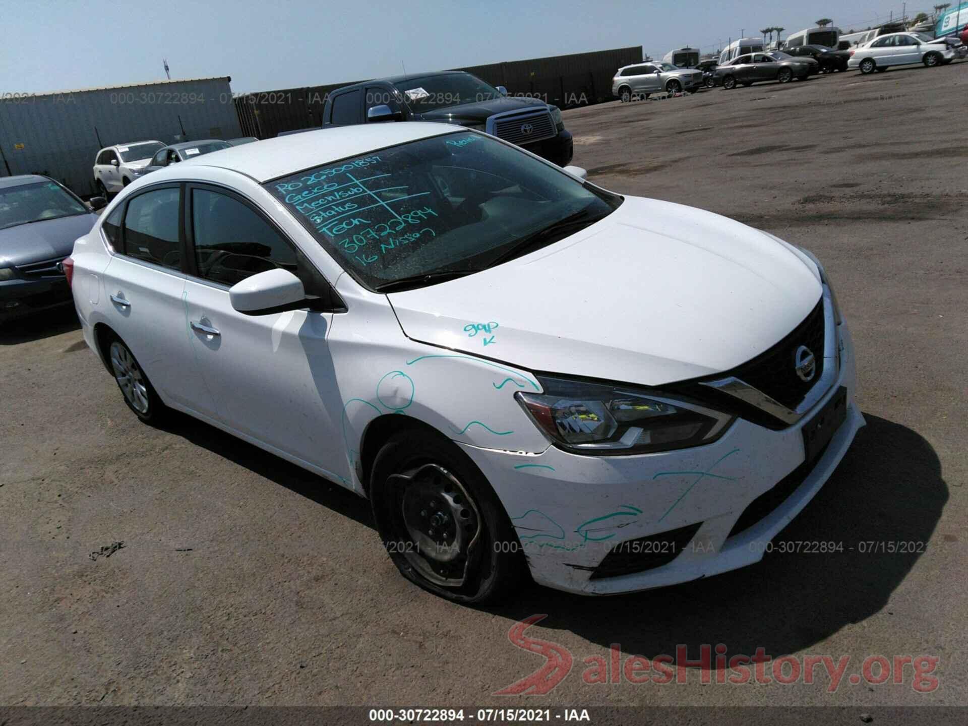 3N1AB7AP6GY268301 2016 NISSAN SENTRA