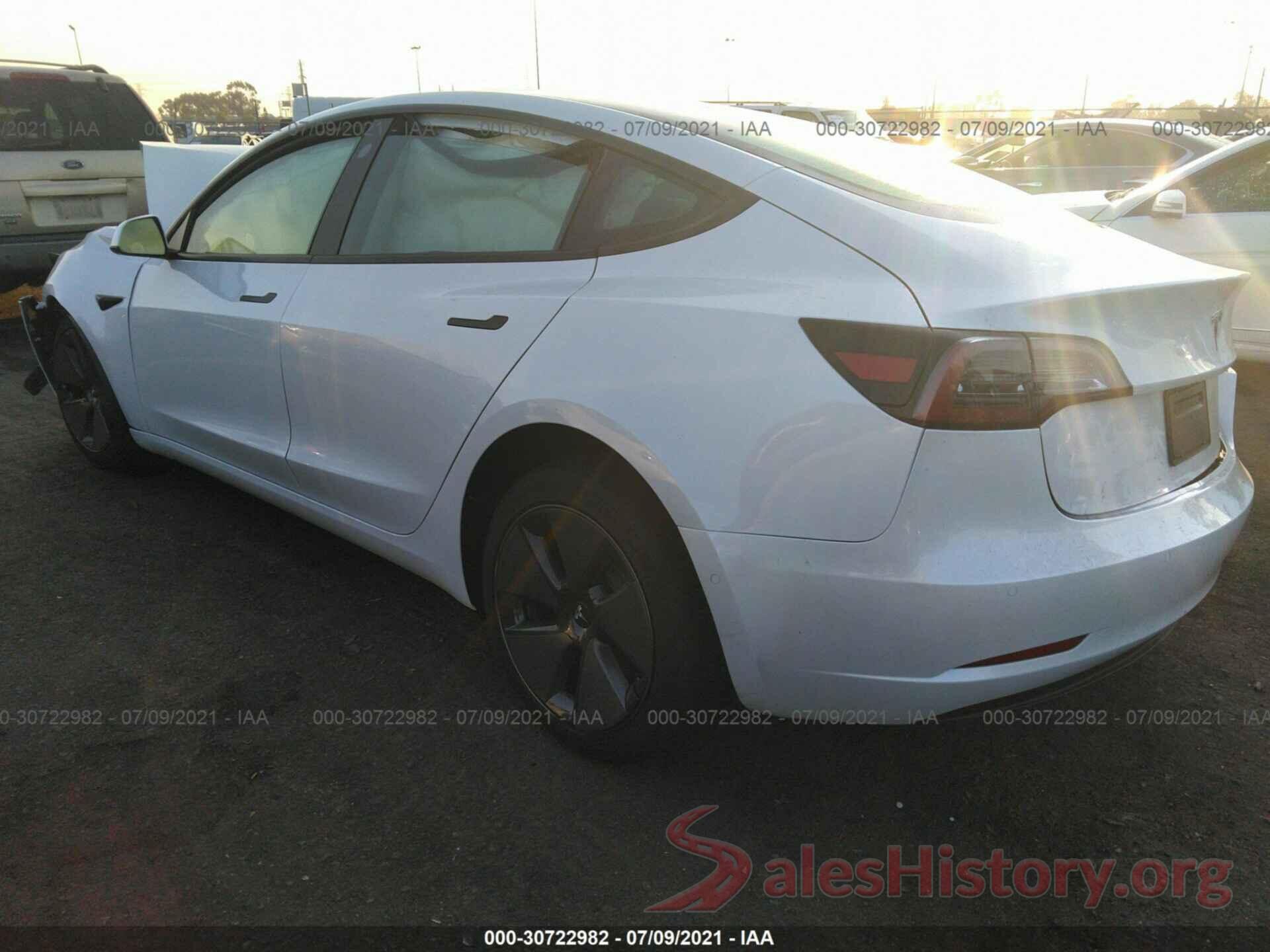 5YJ3E1EA4MF922834 2021 TESLA MODEL 3