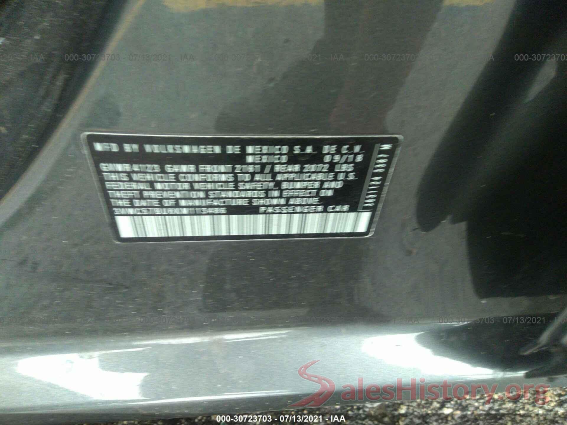 3VWC57BU6KM113486 2019 VOLKSWAGEN JETTA