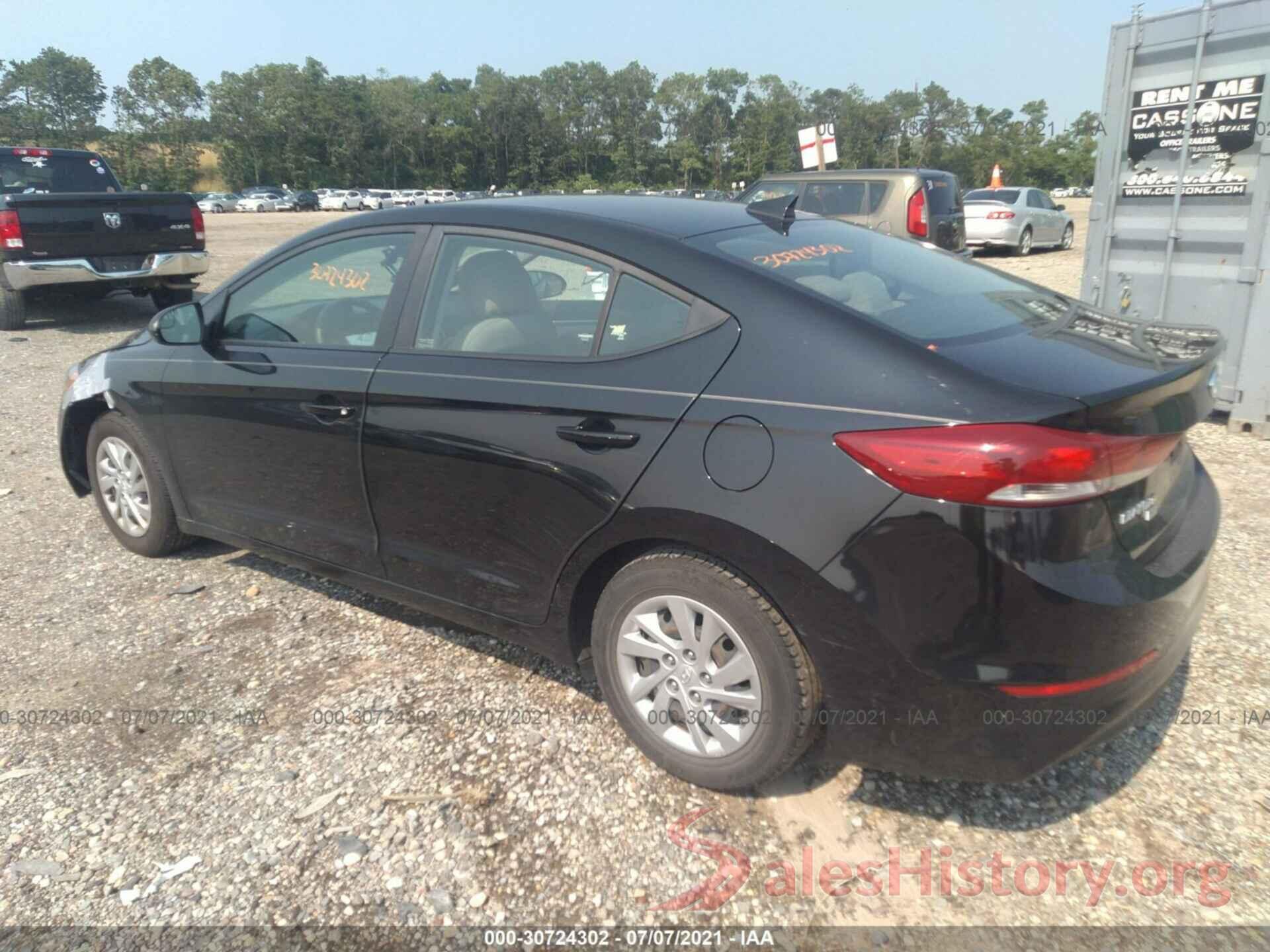 KMHD74LF8HU161846 2017 HYUNDAI ELANTRA