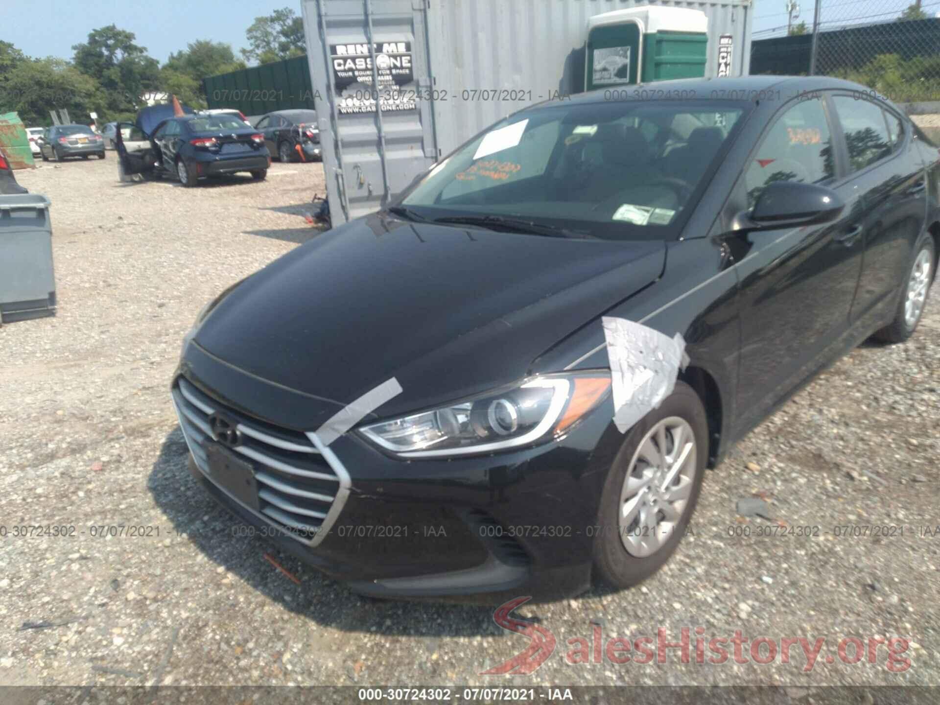 KMHD74LF8HU161846 2017 HYUNDAI ELANTRA